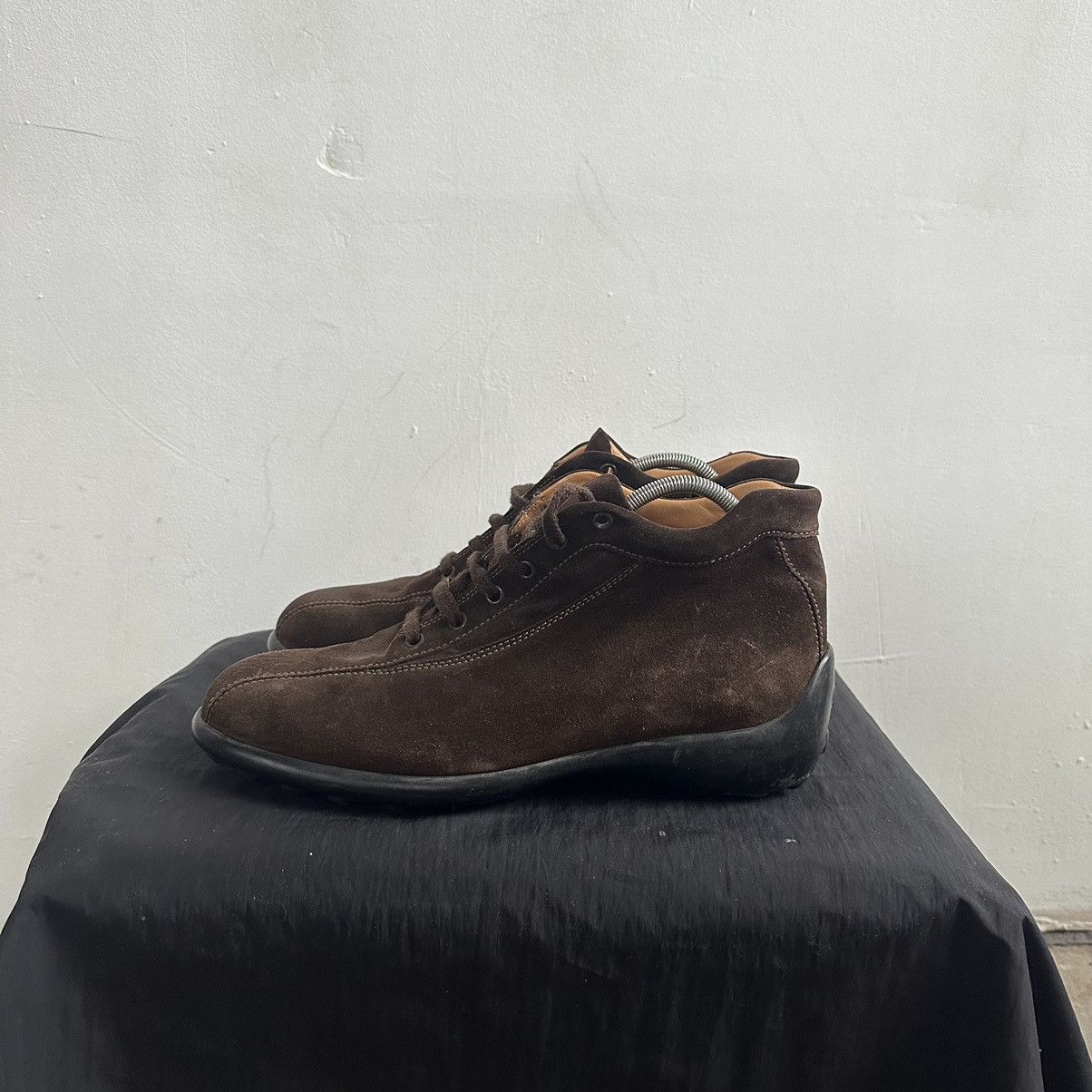 Tod's Brown Suede chunky sole Chukka Lace Up Shoes Size US 8 / EU 41 - 6 Thumbnail
