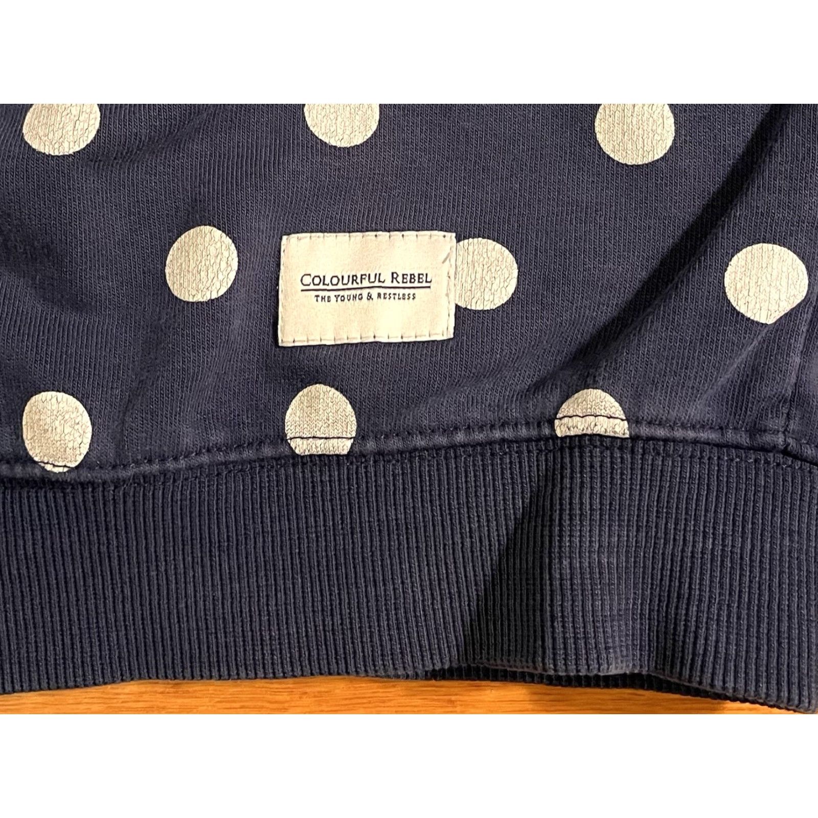 Vintage VINTAGE Colourful Rebel Rollergirl Sweatshirt Women’s M Blue Polka Dot Skating Derby Size M / US 6-8 / IT 42-44 - 4 Thumbnail
