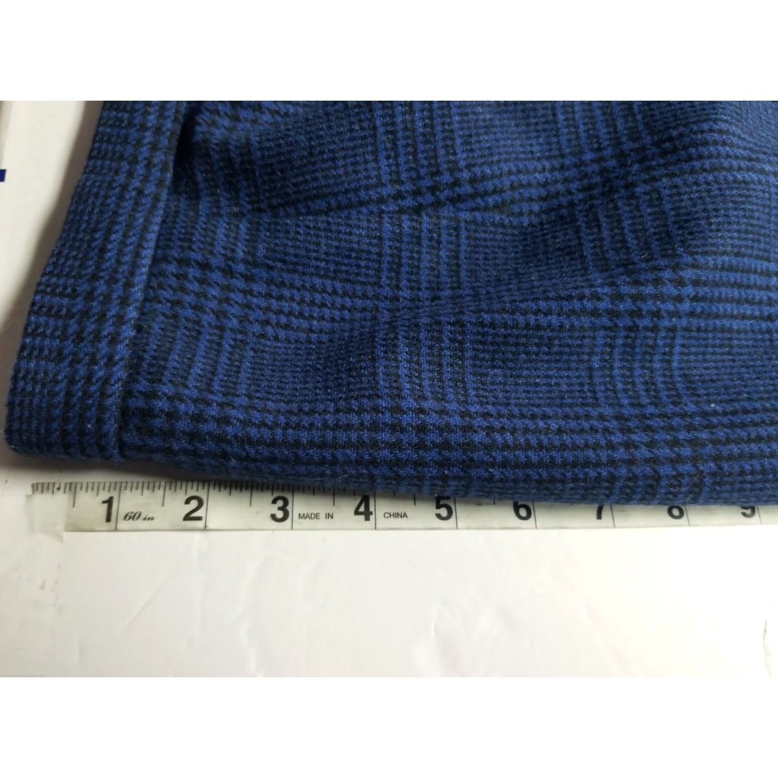 Vintage VINTAGE David N Skirt Midi Wool Plaid Blue Lined Fringe 80s Made In Italy Girls 12 Size 34" / US 12 / IT 48 - 3 Thumbnail