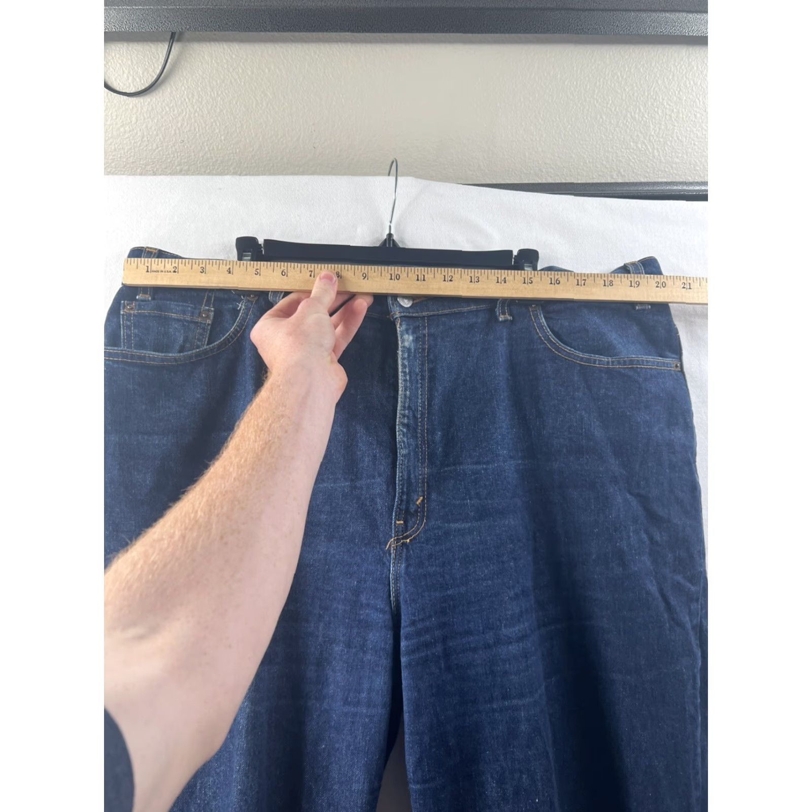 Levi's VINTAGE Levi's 550 Jeans Womens Relaxed Tapered 40x31 Blue Denim 90s Classic USA 100% Cotton Size 32" / US 10 / IT 46 - 6 Thumbnail