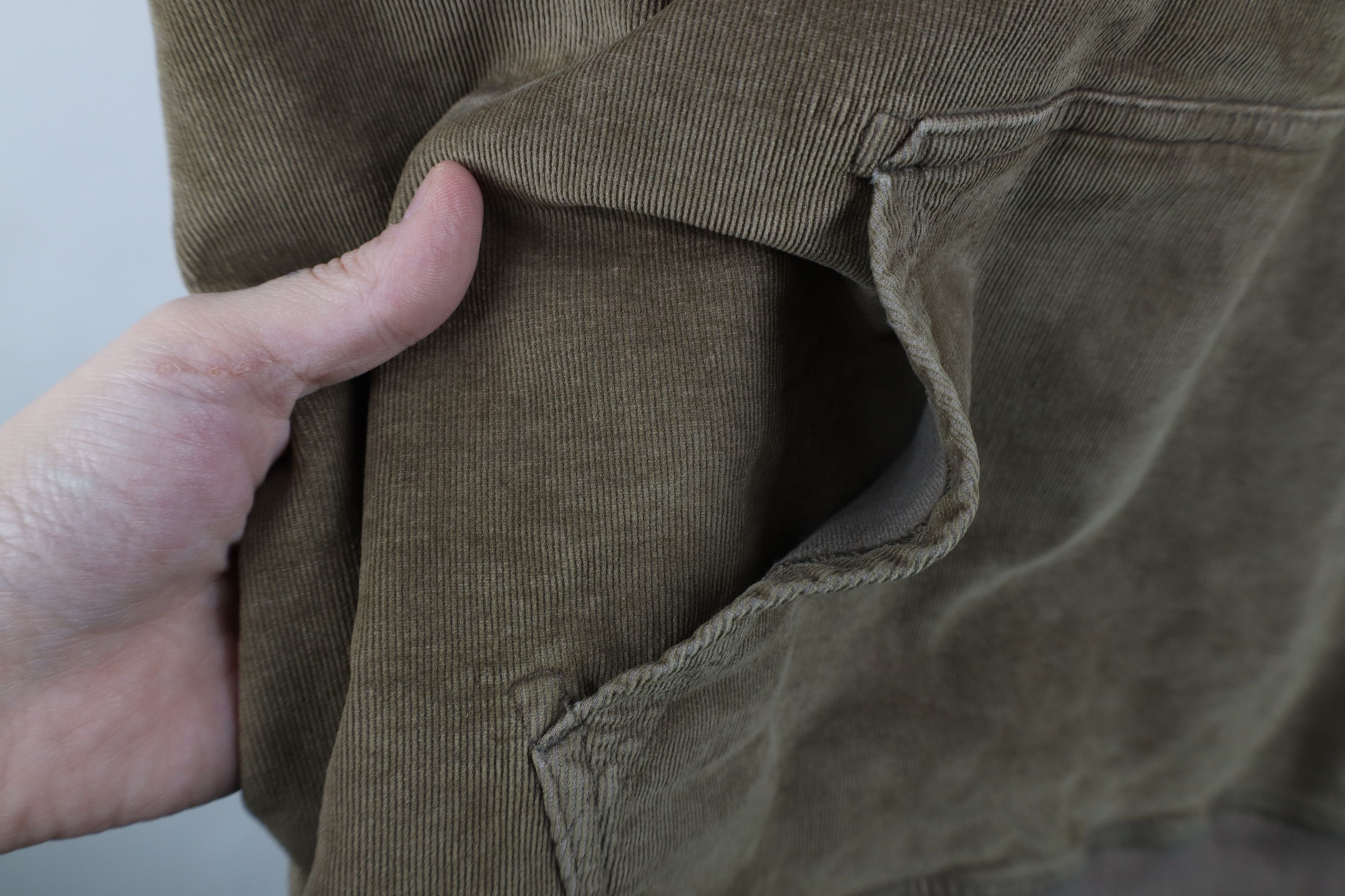 Vintage Vintage 90s Y2K Streetwear Heavyweight Corduroy Hoodie Beige Size US XXL / EU 58 / 5 - 8 Thumbnail