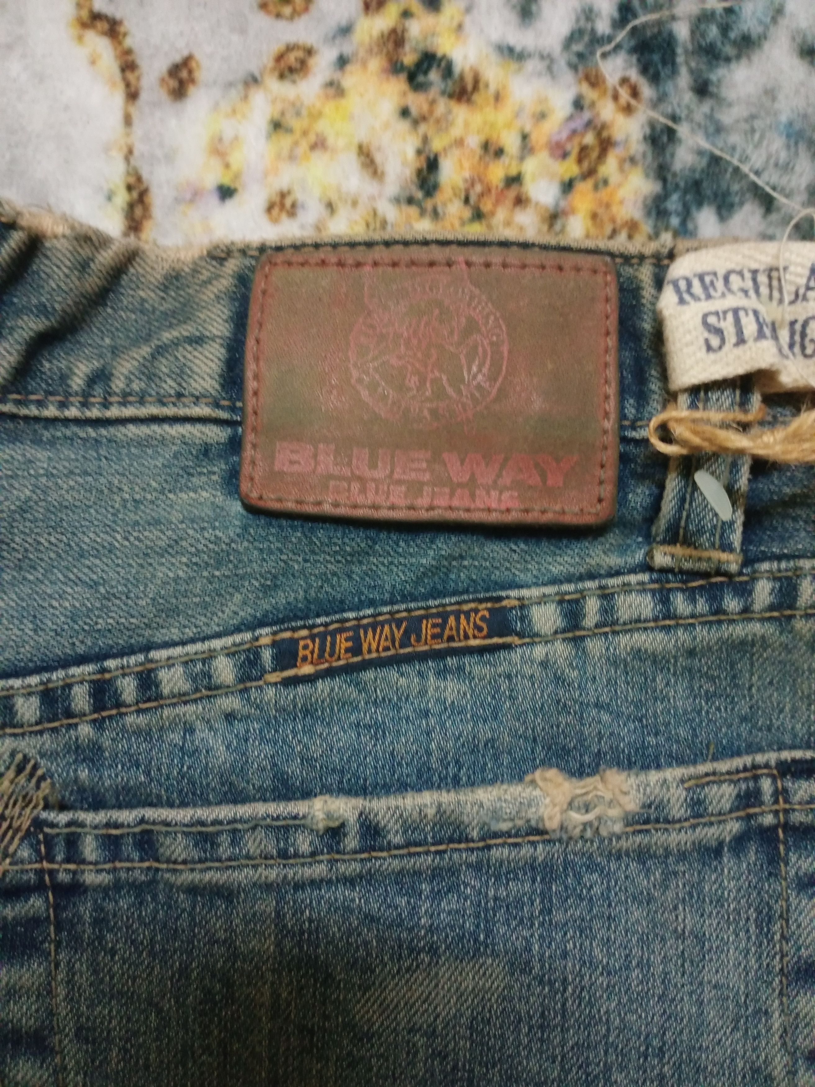If Six Was Nine × Japanese Brand × Vintage Rare Vintage BlueWay Distressed Denim Pants Size 28" / US 6 / IT 42 - 23 Thumbnail