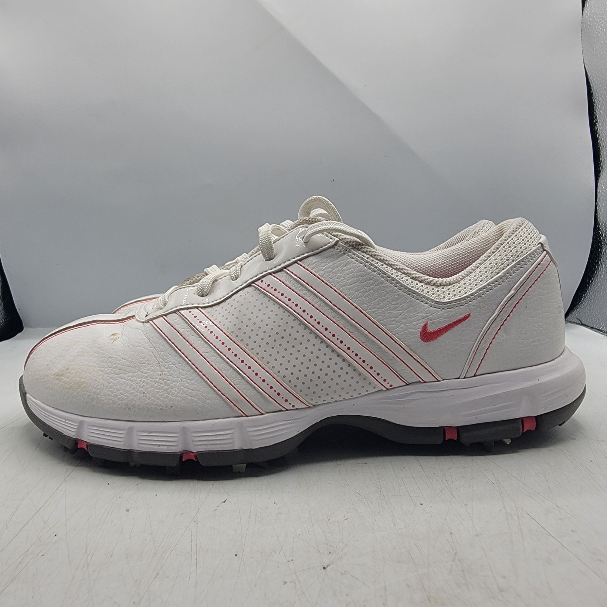 Nike Nike Delight Womens 9.5 White Red Golf Shoes Summer Sports O Size US 9.5 / IT 39.5 - 12 Thumbnail