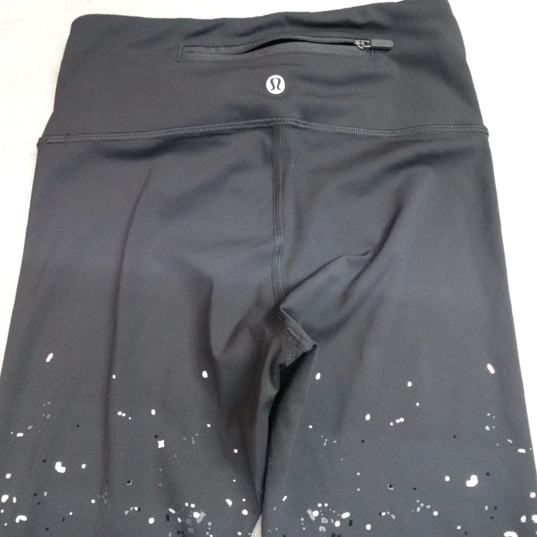 Lululemon Lululemon Leggings XS Black Metallic Speed Wunder Crop 23" Cropped Geometric Activewear Women Size 26" / US 2 / IT 38 - 2 Thumbnail