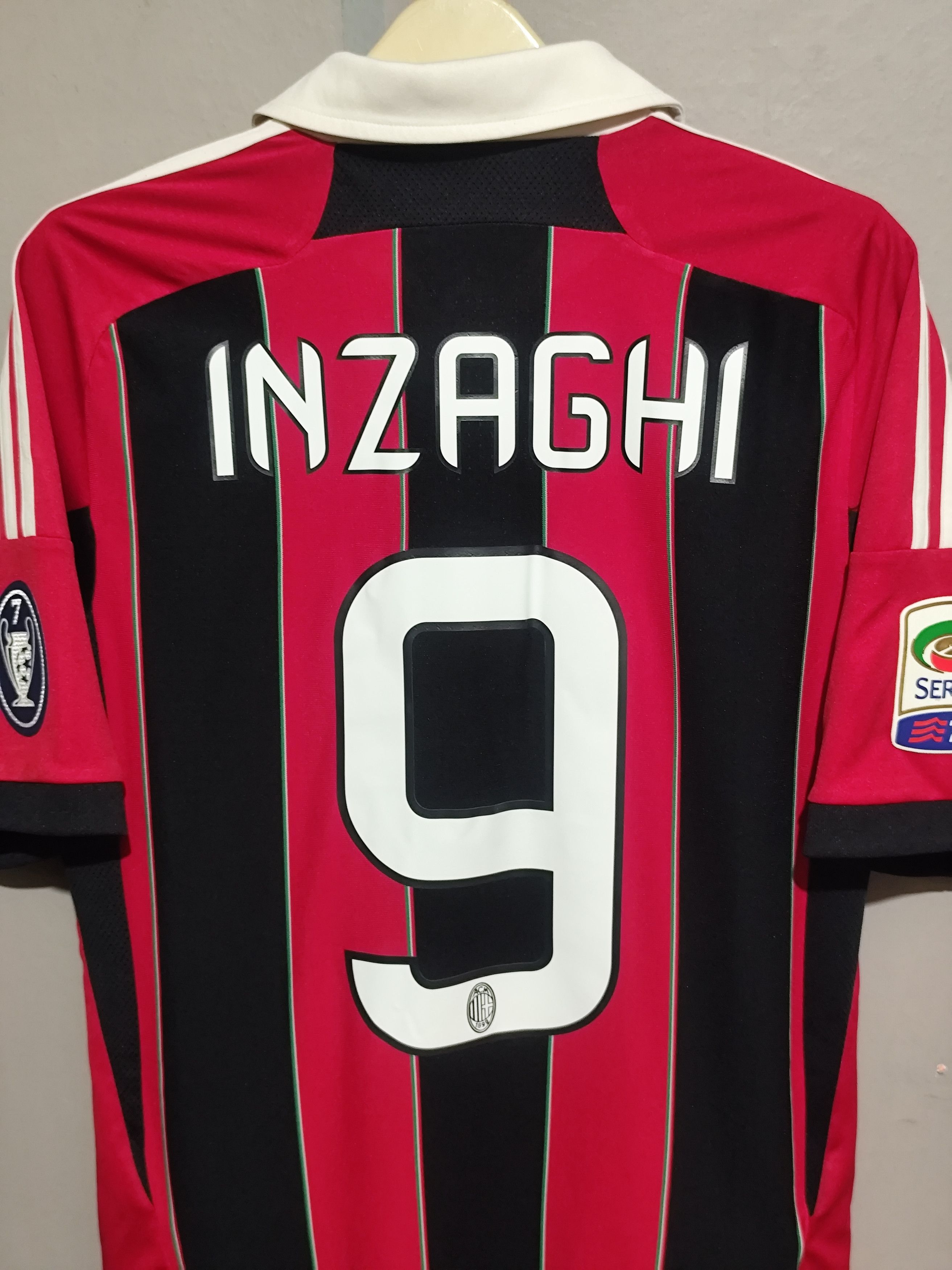Adidas Adidas x AC Milan 2012/2013 #9 Inzaghi Home Jersey Size US S / EU 44-46 / 1 - 18 Thumbnail
