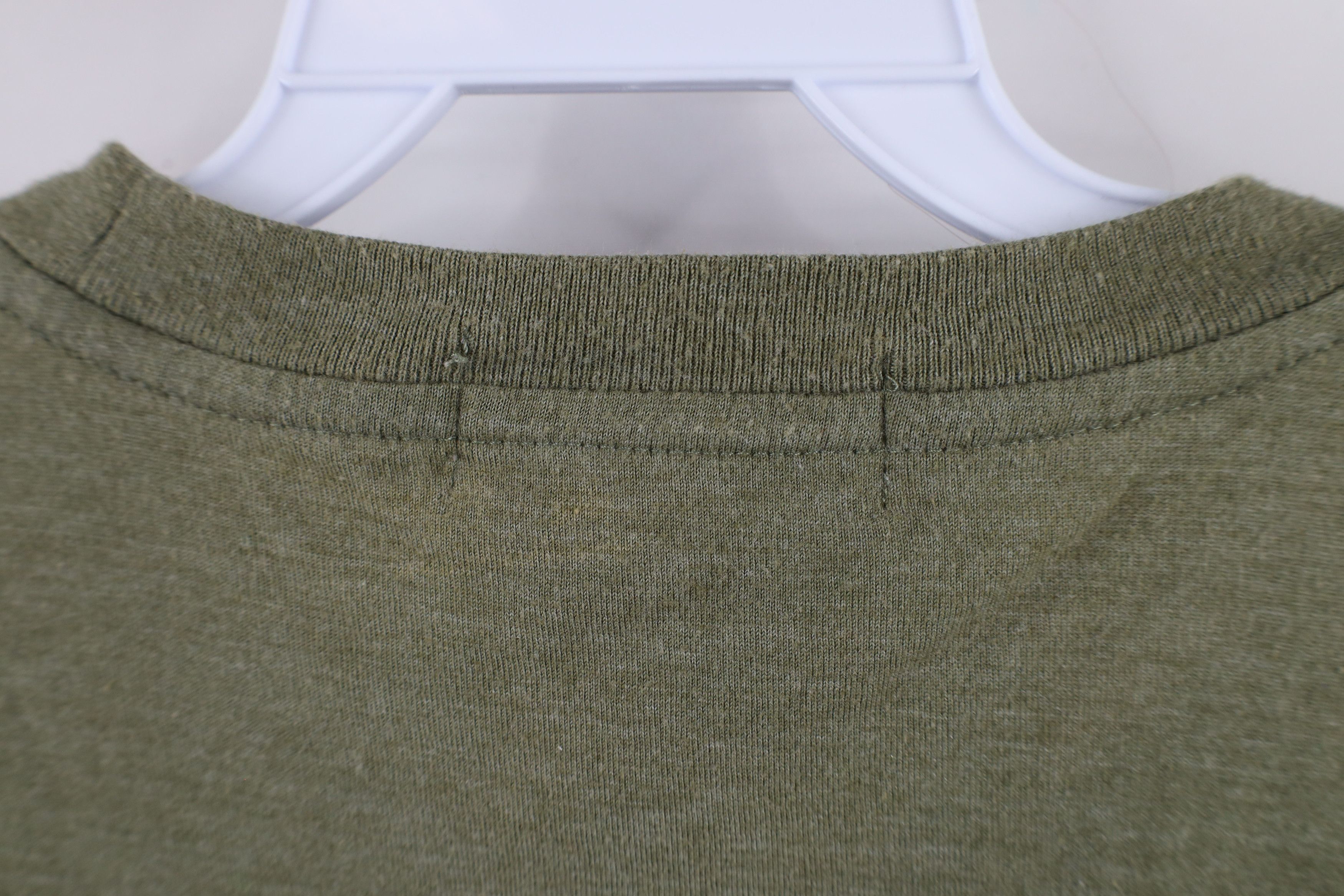 Vintage Vintage 90s Streetwear Blank Pocket T-Shirt Heather Green Size US XL / EU 56 / 4 - 8 Thumbnail