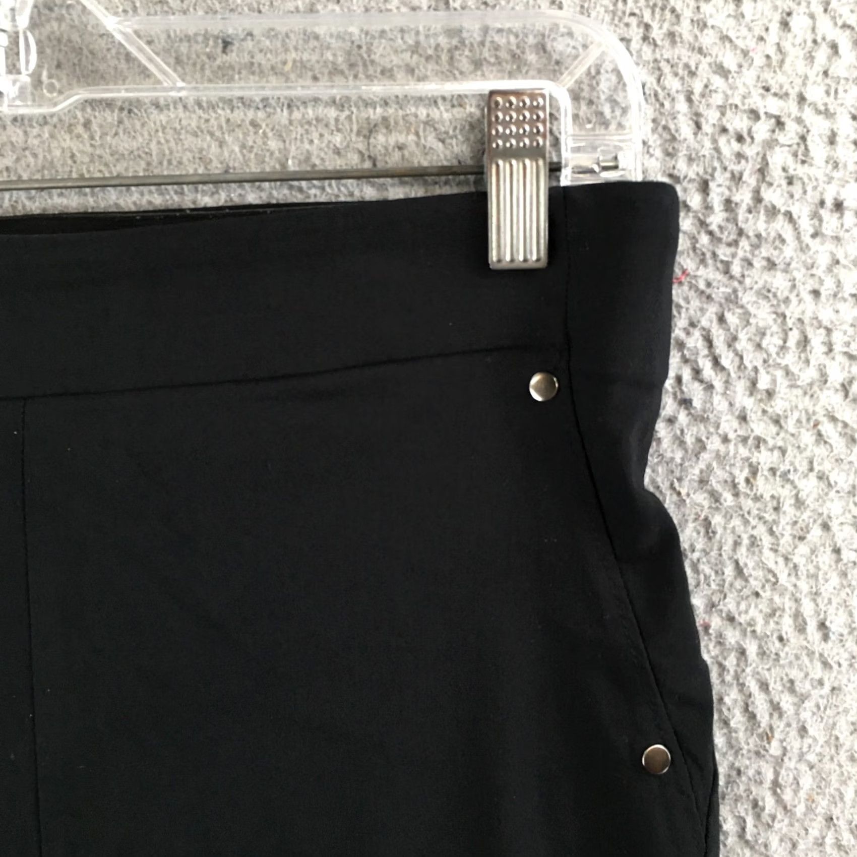 Vintage Maurices Ankle Pants Womens M Short Slim Fit Straight Leg Mid Rise Pull On Black Size 32" / US 10 / IT 46 - 4 Thumbnail
