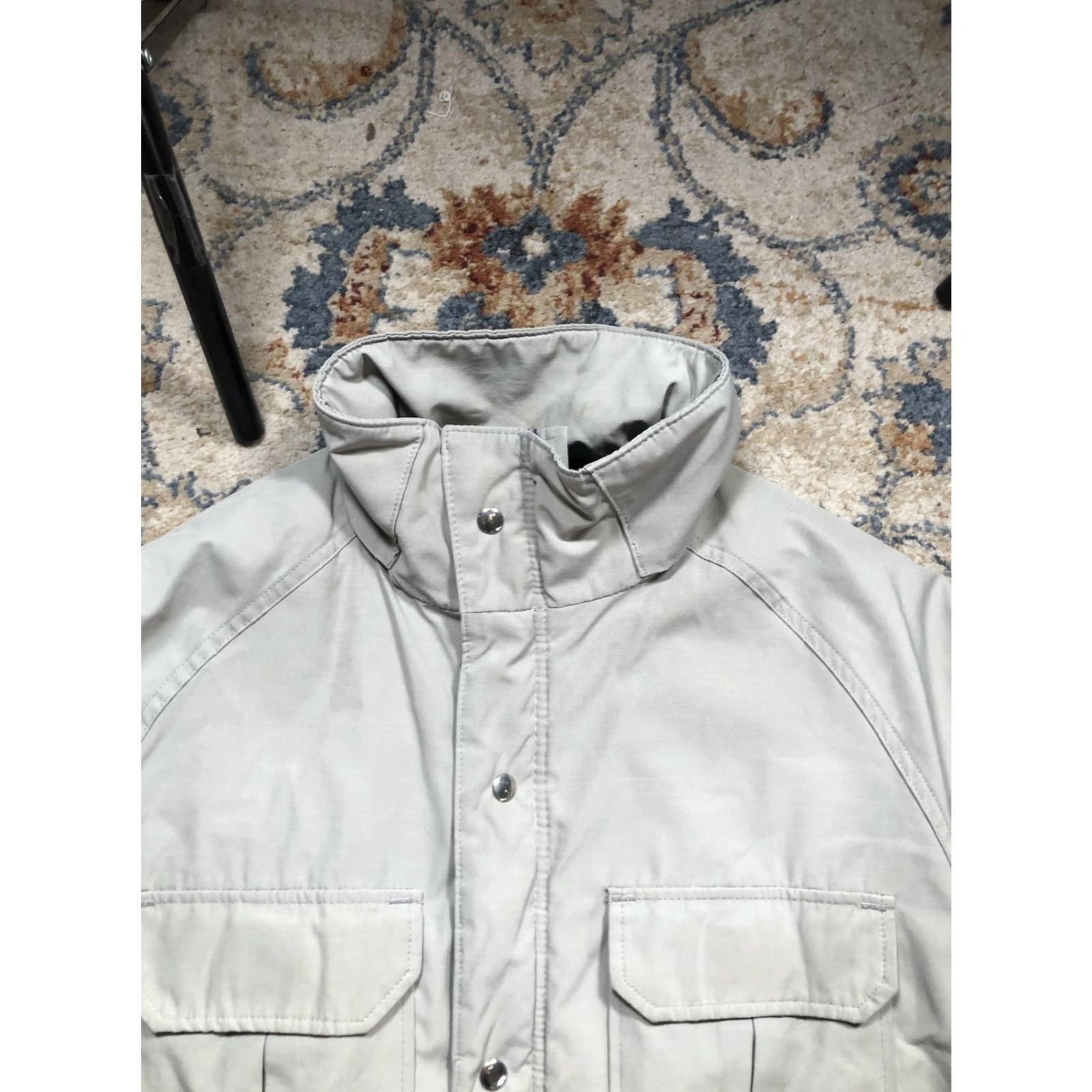 Vintage Woolrich Coat Mens Large Gray Parka Full Zip Insulated Pockets Woolrich 33504 Gray Parka Coat Mid-Length Winter Casual Travel Mens L Size US L / EU 52-54 / 3 - 2 Thumbnail