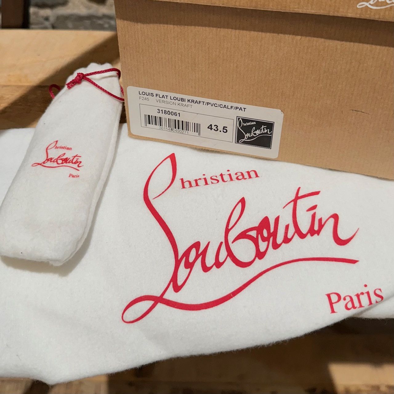 Christian Louboutin Christian Louboutin Louis Loubi Kraft PVC High-top Sneakers Size US 10.5 / EU 43-44 - 14 Thumbnail