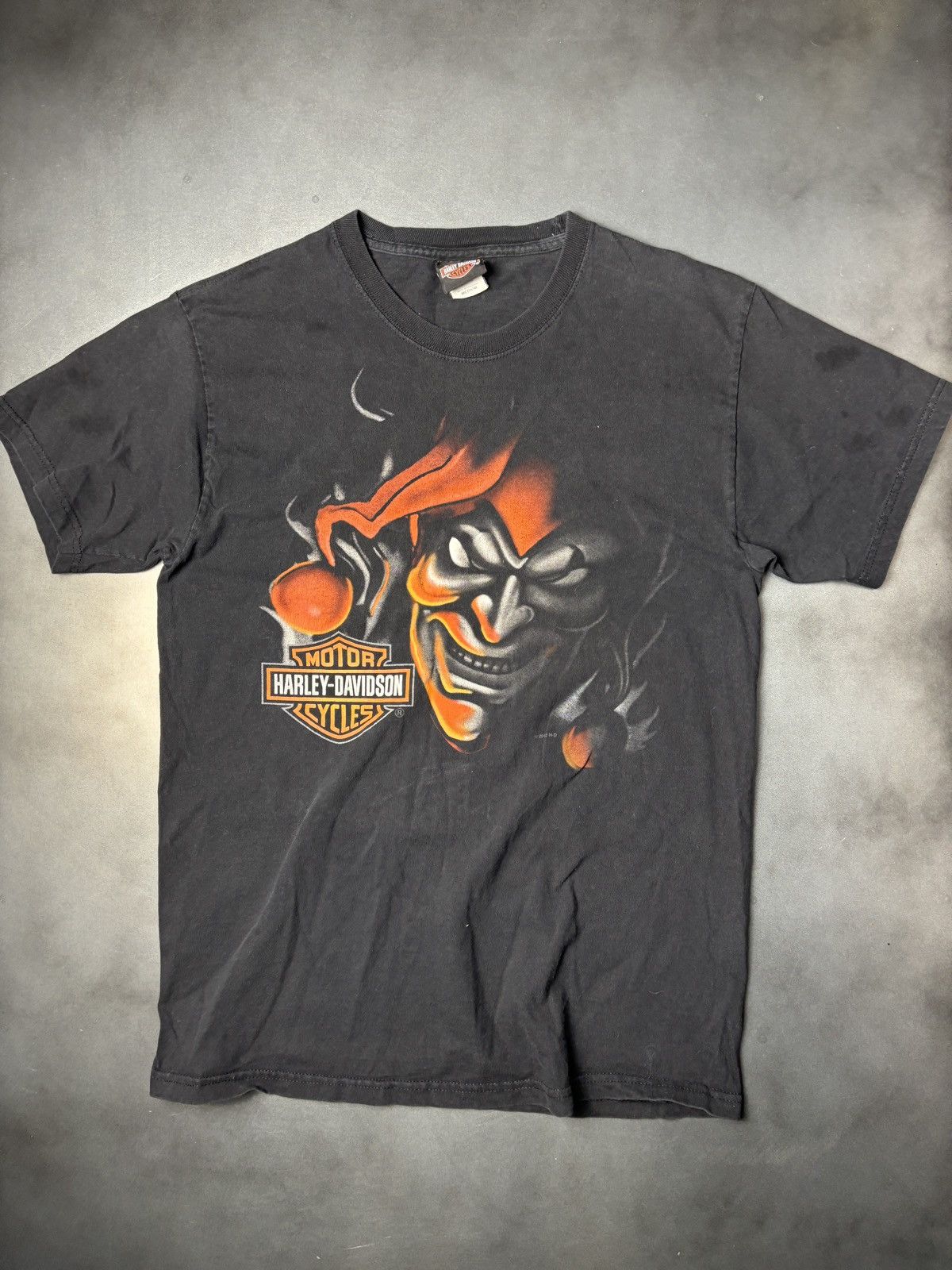Harley Davidson 2012 Harley Davidson Tee Shirt Clown Joker Creep ALP VIntage Size US M / EU 48-50 / 2 - 2 Thumbnail