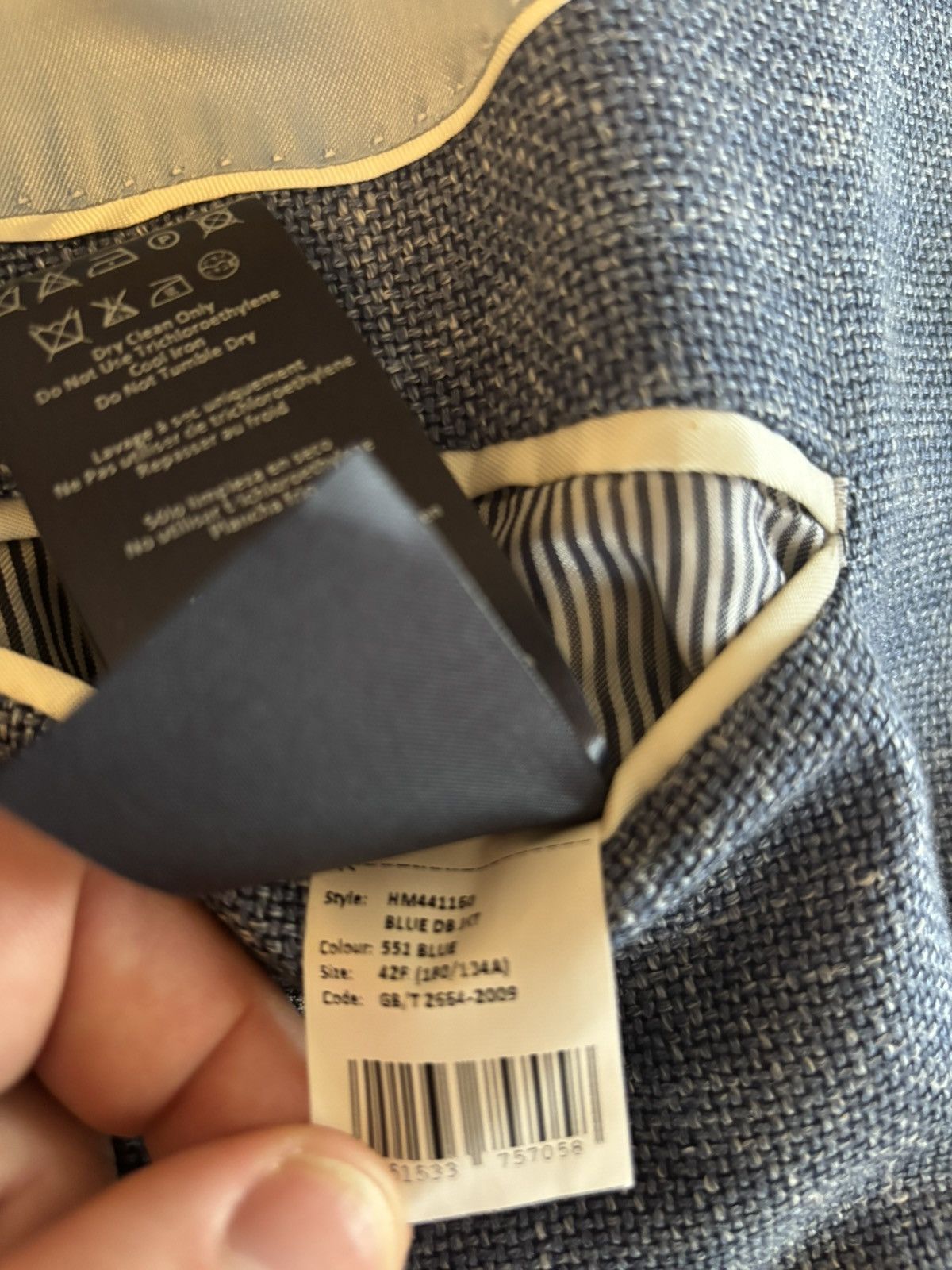 Hackett Astonishing lightly woven double breasted light blazer Size 42R - 7 Thumbnail