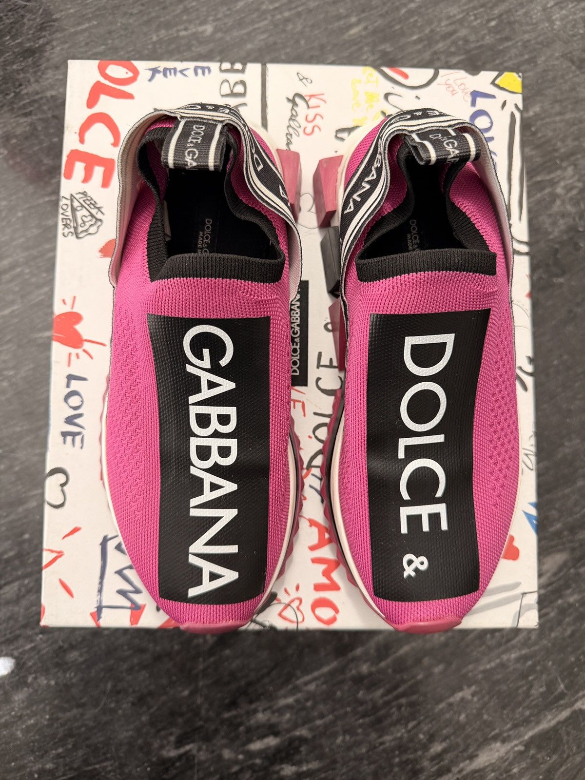 Dolce & Gabbana DOLCE & GABBANA Shoes Sorrento Sneakers Fuchsia size 37 Size US 7 / IT 37 - 1 Thumbnail