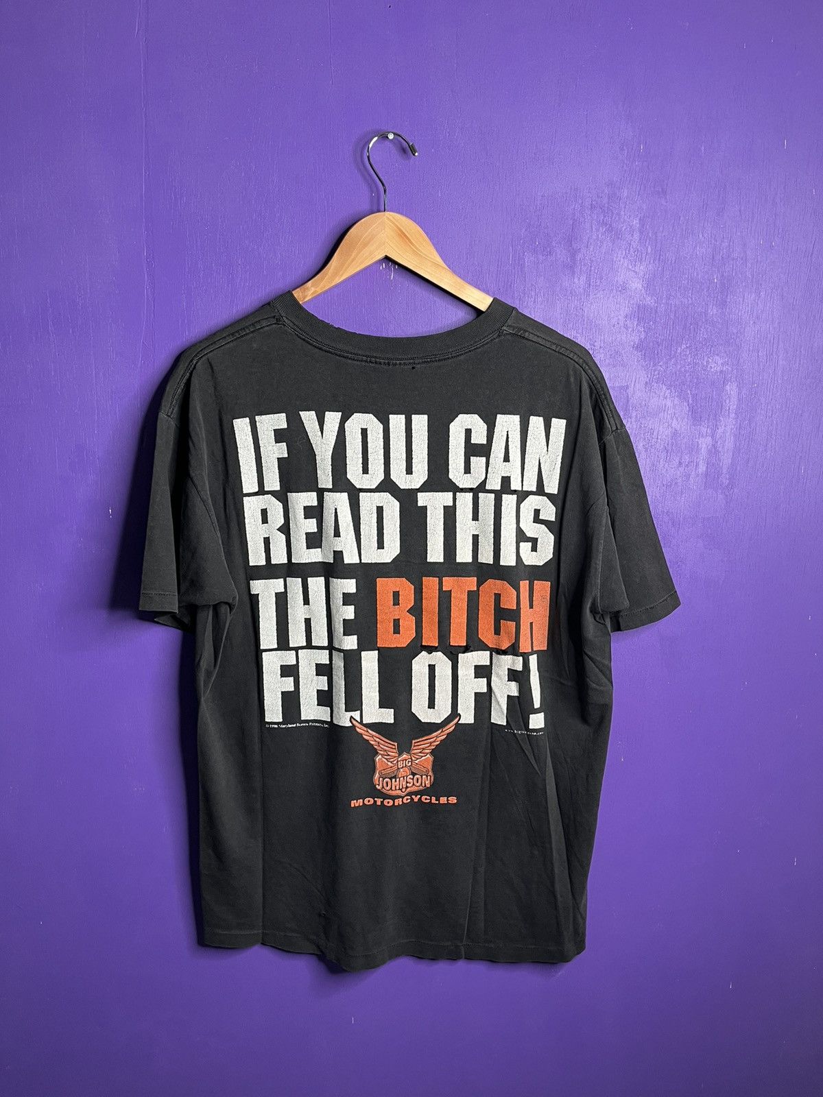 Vintage Vintage 90s Big Johnson if you can read this tee Size US L / EU 52-54 / 3 - 2 Thumbnail