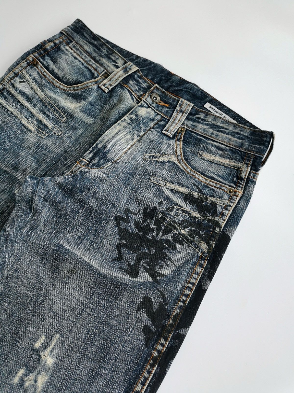 semanticdesign Cross Dragon Flower Bootcut Semanticdesign Distressed Jeans Size US 30 / EU 46 - 8 Thumbnail