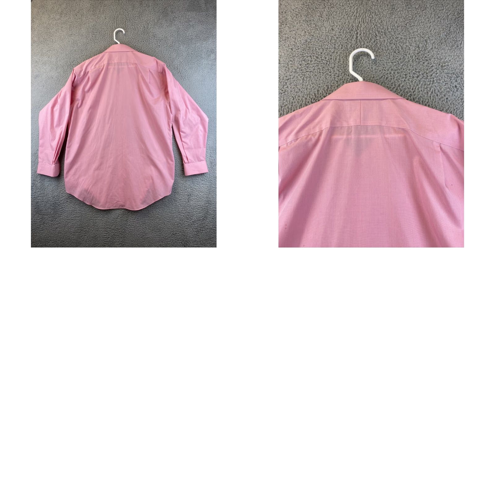 Cremieux Daniel Cremieux Men's 16.5 100% Cotton Long Sleeve Button Shirt Size 87-32 / 16.5 35 87-32 Button-Up Collared Regular Modern Pink / 16.5 Size US L / EU 52-54 / 3 - 8 Thumbnail