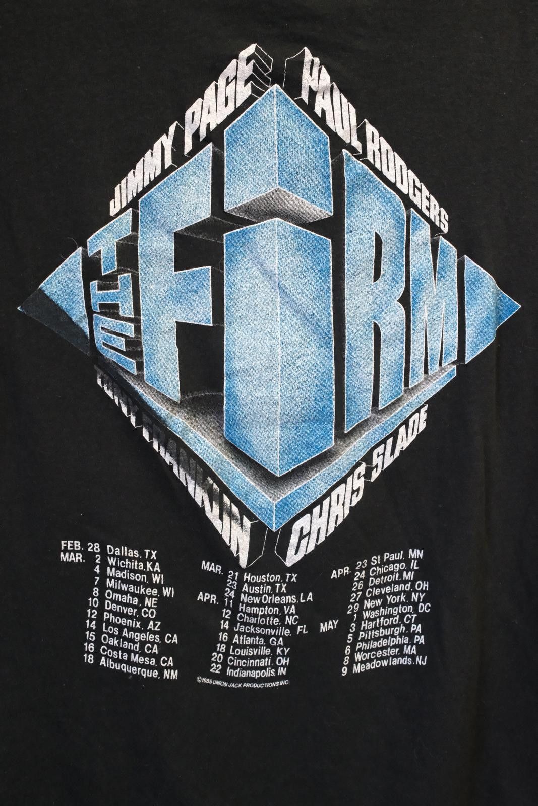 Other 85' MT.Airy Knitwear Jimmy Page "The Firm" USA Tour T-Shirt Size M / US 6-8 / IT 42-44 - 5 Thumbnail