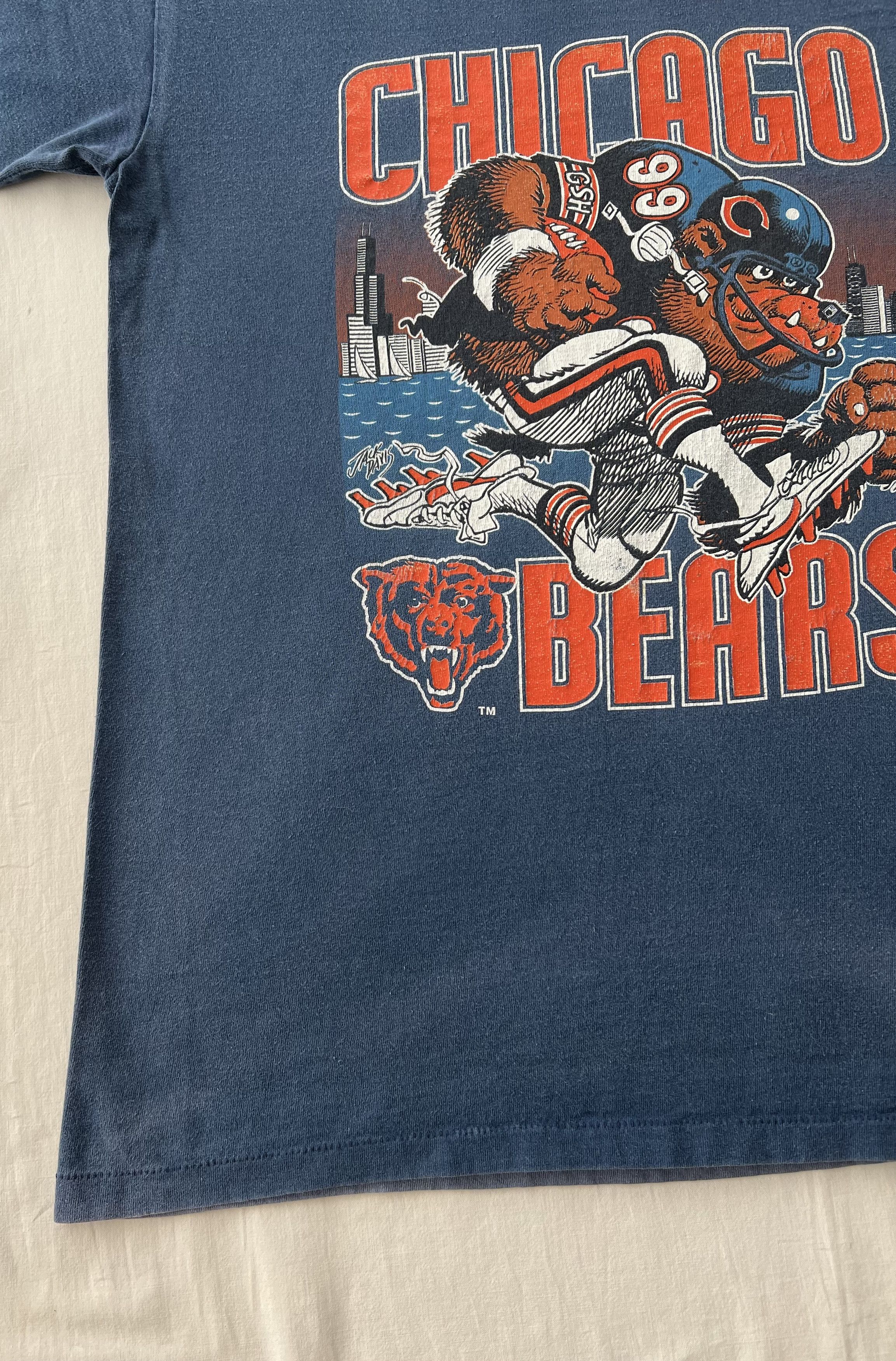 NFL Vintage 90s Chicago Bears NFL Nutmeg T-shirt Size US L / EU 52-54 / 3 - 8 Thumbnail