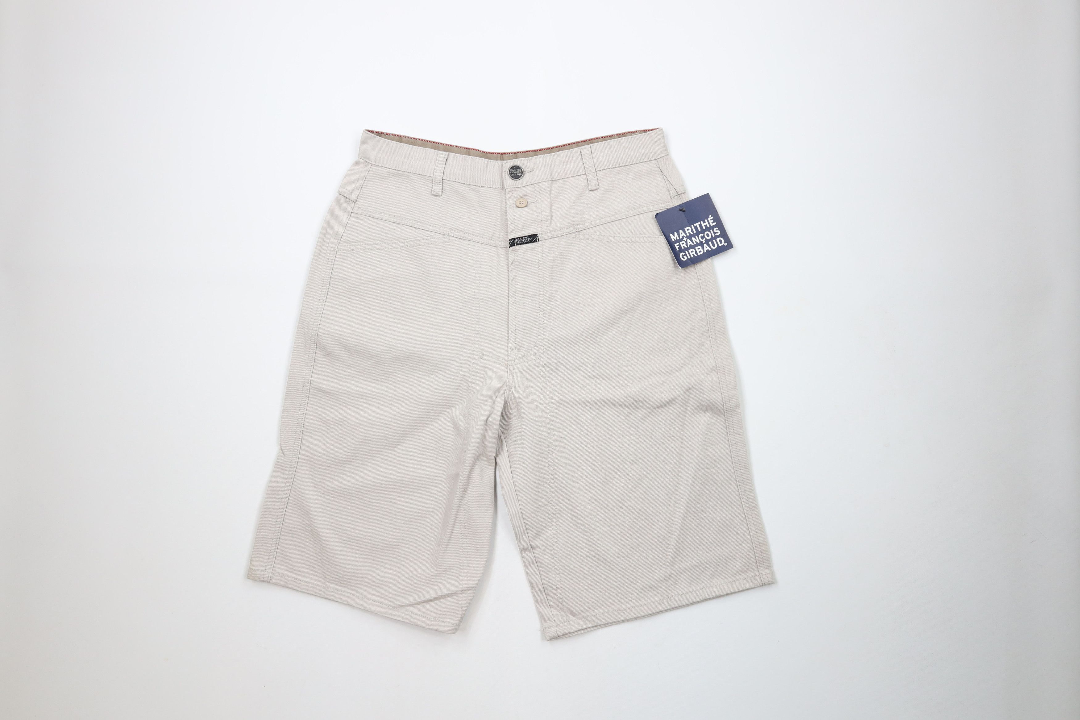 Marithe + Francois Girbaud Deadstock Vintage 90s Marithe Francois Girbaud Shorts Silver Size US 32 / EU 48 - 1 Thumbnail
