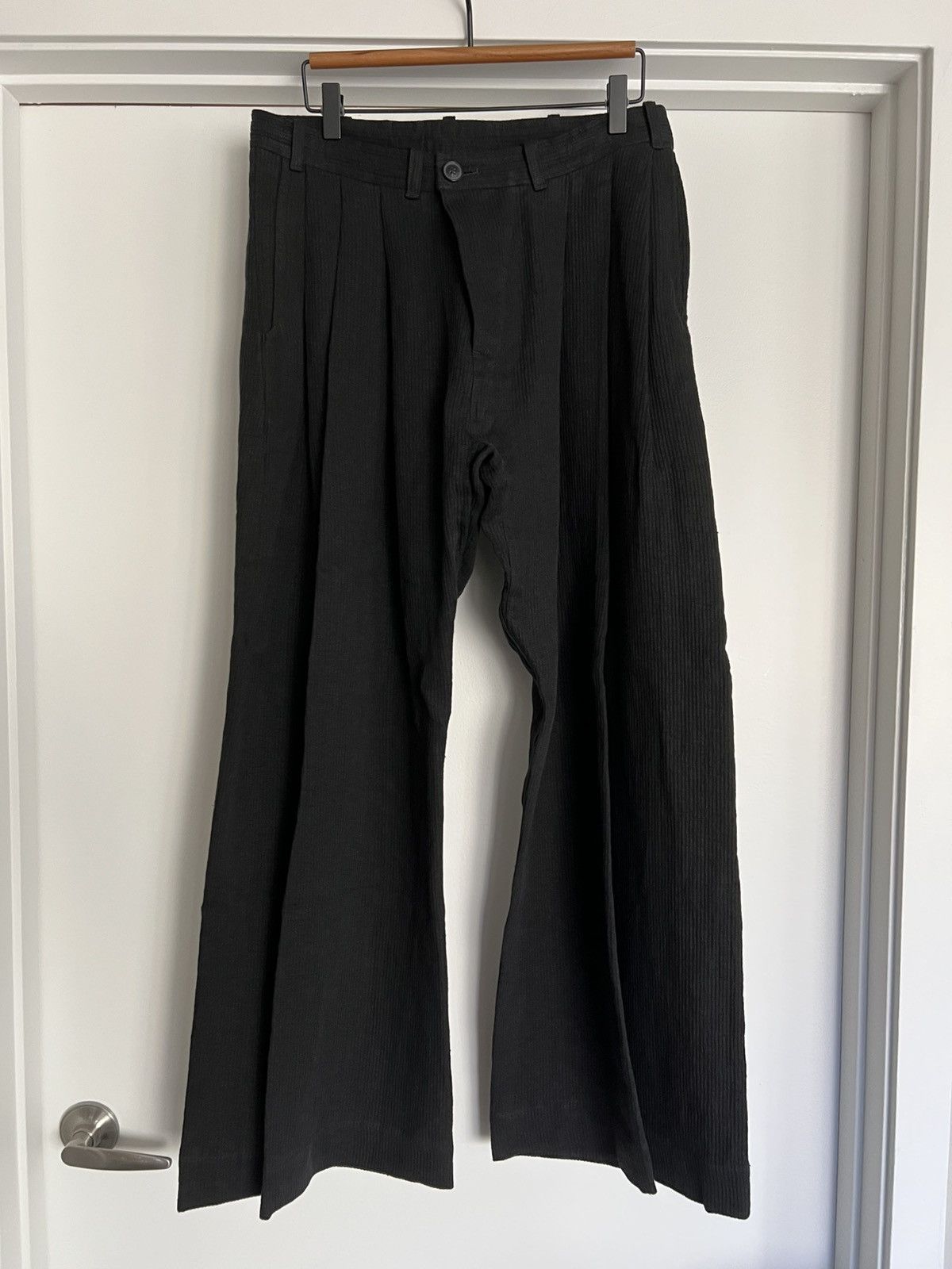 Jan Jan Van Essche trousers#68 in sumi grey linen twill
