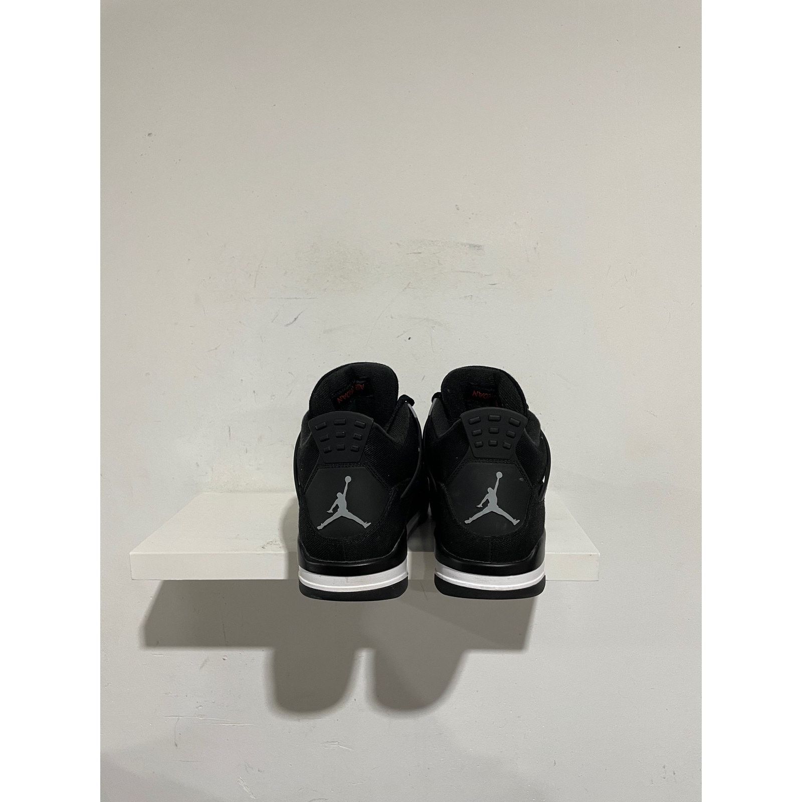 Nike NIKE JORDAN 4 BLACK CANVAS SIZE 8.5 PREOWNED Size US 8.5 / EU 41-42 - 4 Thumbnail