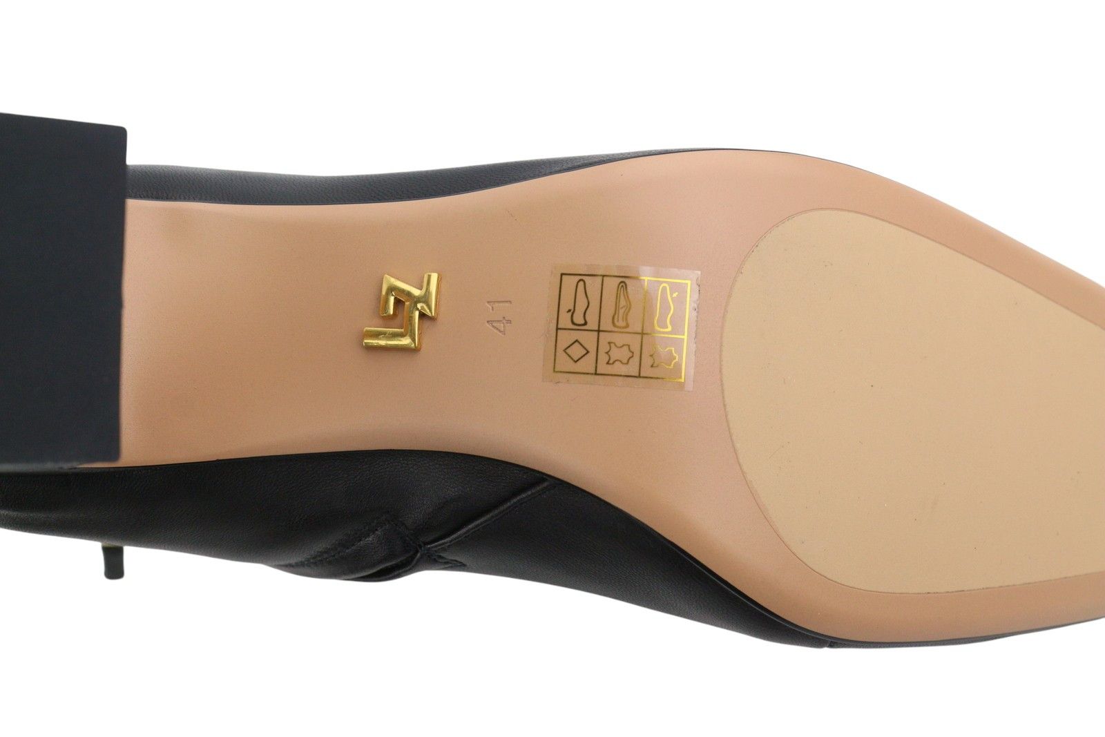 Other LOLA CRUZ LOREY EU41 Black Leather Square Toe Ankle 87546 Size US 10 / IT 40 - 9 Thumbnail