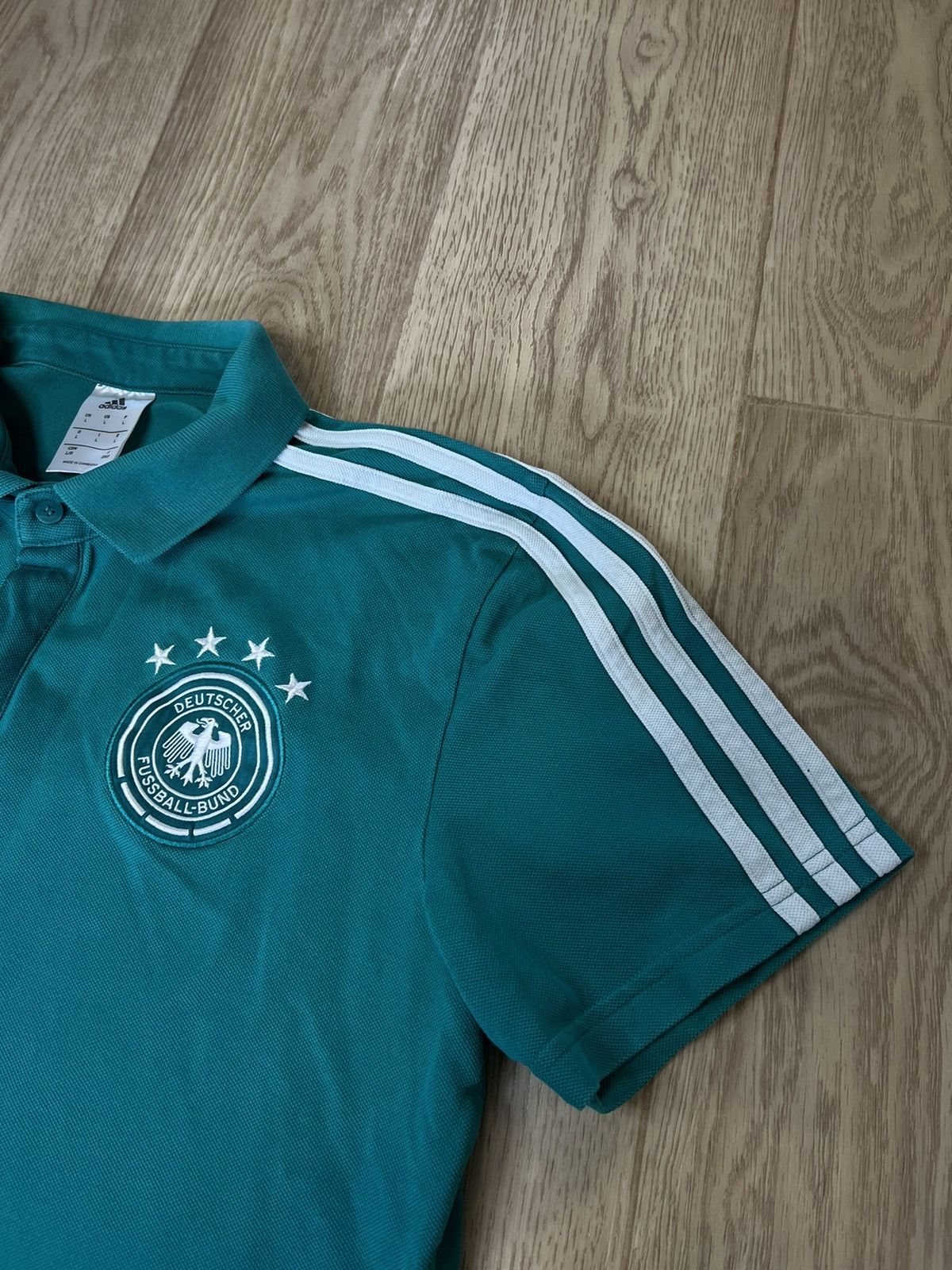 Adidas ADIDAS GERMANY FOOTBALL CLUB TRAINING POLO T-SHIRT Size US L / EU 52-54 / 3 - 4 Thumbnail