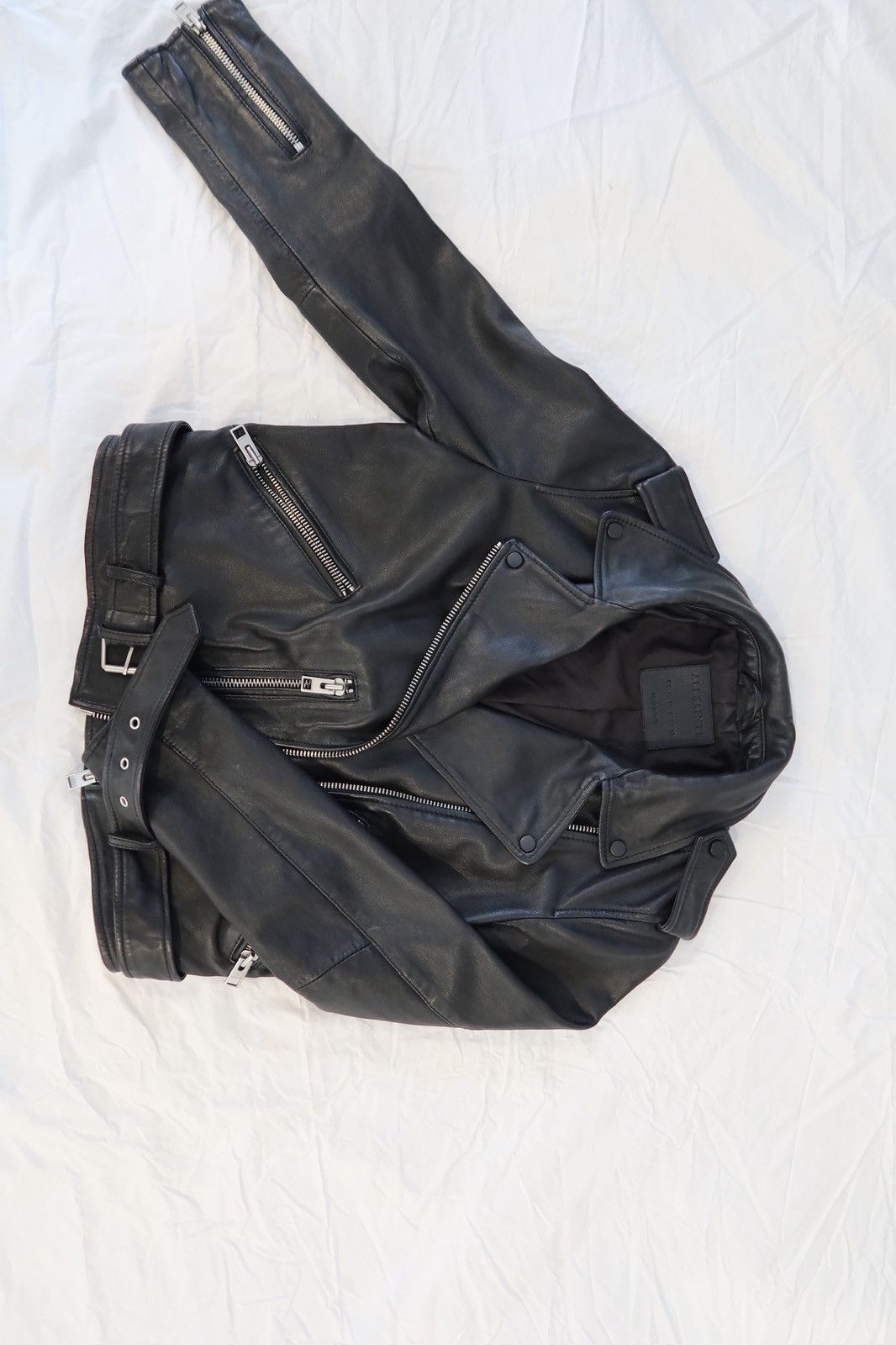 Allsaints All Saints Leather Jacket Size M / US 6-8 / IT 42-44 - 4 Thumbnail