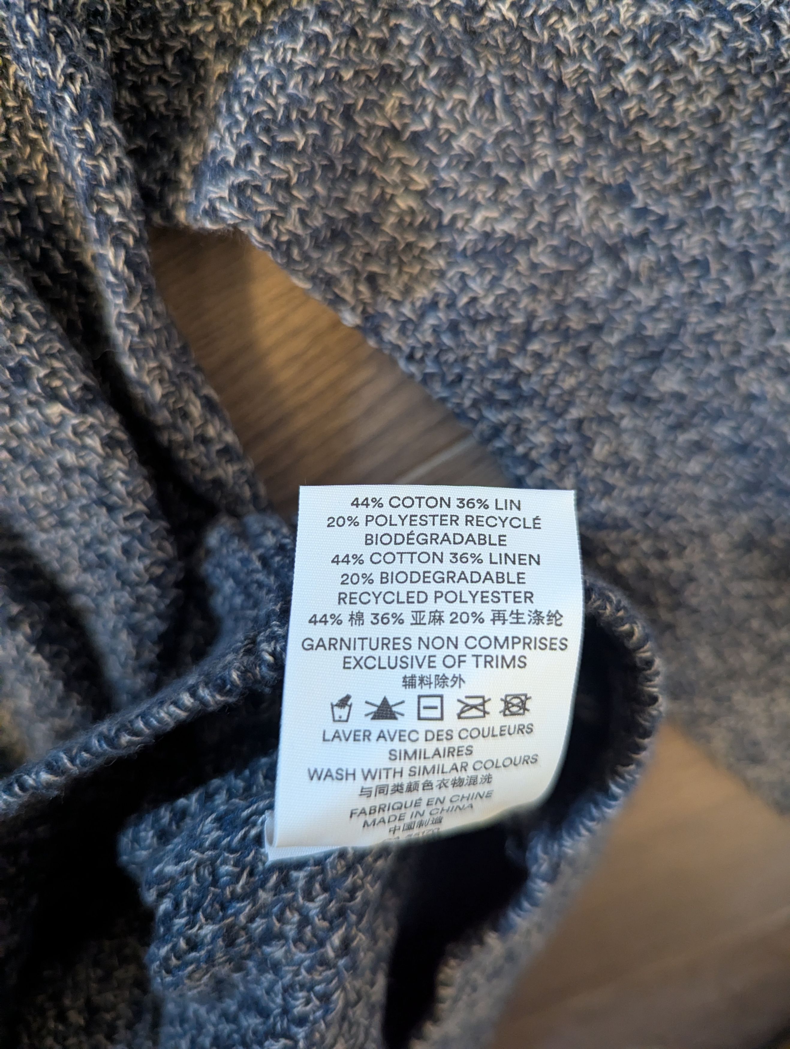 Frank And Oak Men's Frank and Oak Blue Knit Sweater Size US M / EU 48-50 / 2 - 4 Thumbnail