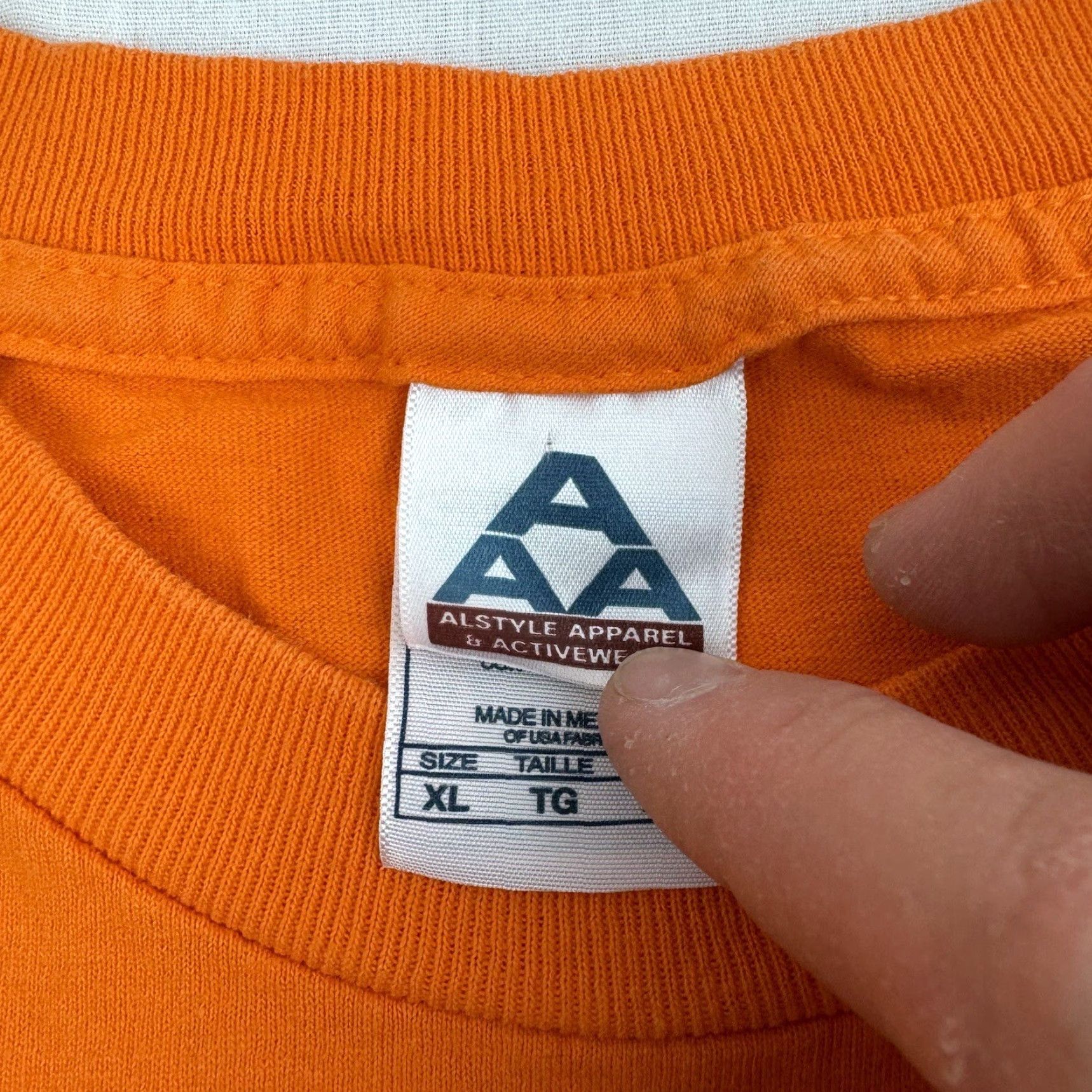 Vintage Vintage Orange XL Sh­­irt Grunge Punk Skater Y2K 2000s American Size US XL / EU 56 / 4 - 3 Thumbnail