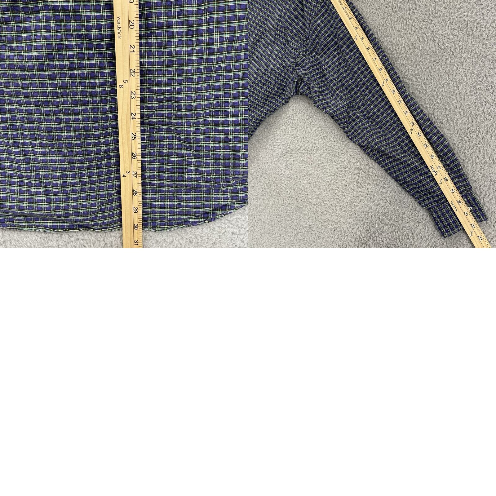Polo Ralph Lauren VINTAGE Polo Ralph Lauren Shirt Mens M Purple Green Check Plaid Long Sleeve Casual Size US M / EU 48-50 / 2 - 8 Thumbnail