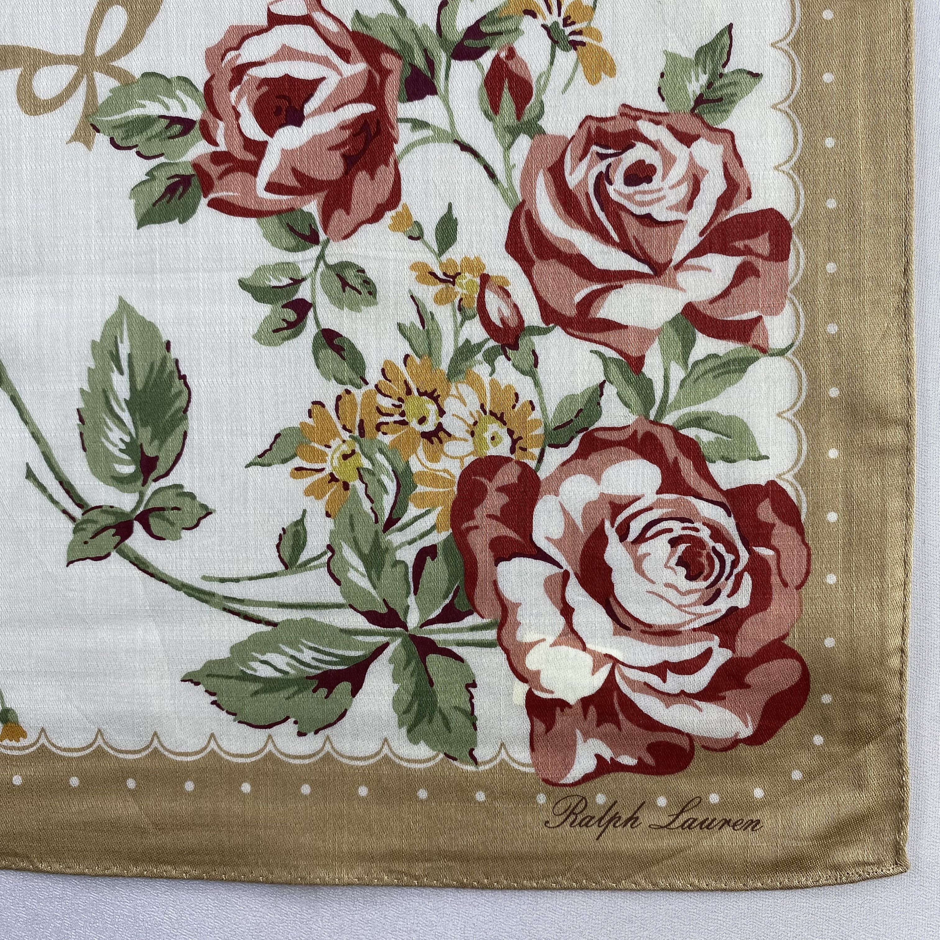 Ralph Lauren × Vintage Ralph Lauren Handkerchief / Neckerchief / Bandana-P1319 Size ONE SIZE - 3 Thumbnail