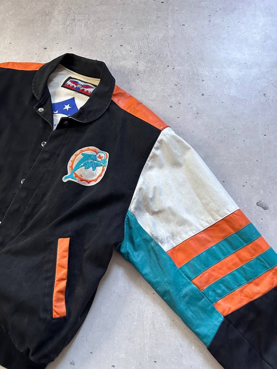 NFL Vintage Miami Dolphins NFL Leather Varsity Jacket XL USA Size US XL / EU 56 / 4 - 18 Thumbnail