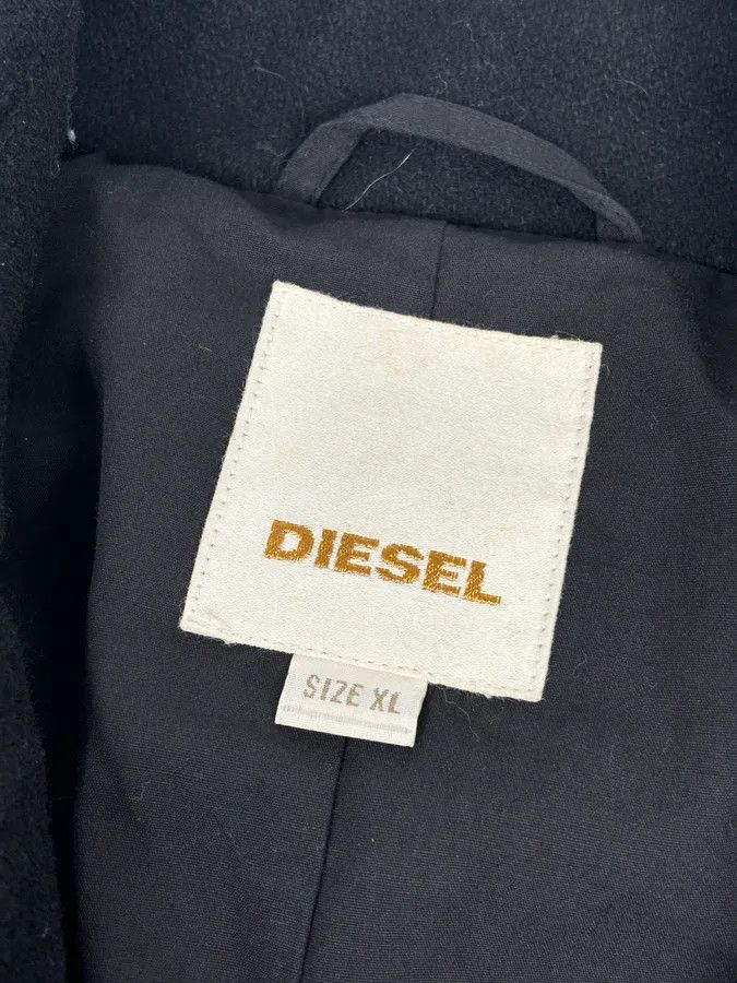 Diesel 2000s Diesel Black Classy Wool Caban Jacket Size US L / EU 52-54 / 3 - 10 Thumbnail