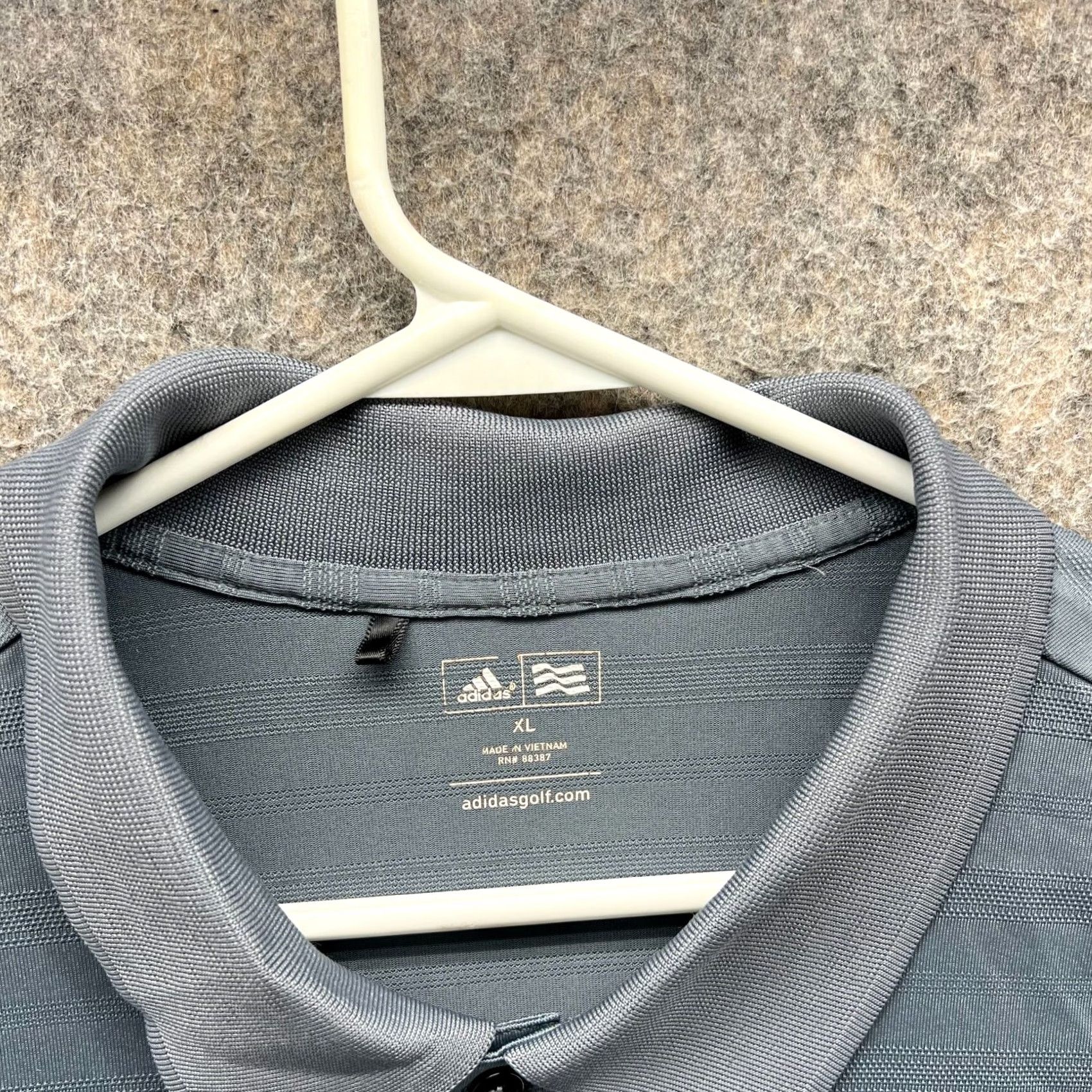 Adidas VINTAGE Adidas Polo Shirt Mens XL Grey Athletic Golf Golfer Polyester Trefoil Shirt Size US XL / EU 56 / 4 - 5 Thumbnail