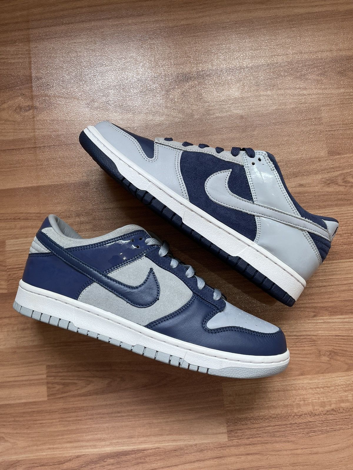 Nike Nike Dunk Atmos JP.Co Mismatched Navy Grey Size US 9 / EU 42 - 1 Thumbnail