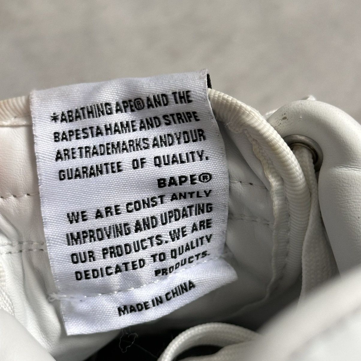 Bape Bape Sta A Bathing Ape White Sneakers Shoes Nigo Size US 6.5 / IT 36.5 - 19 Thumbnail