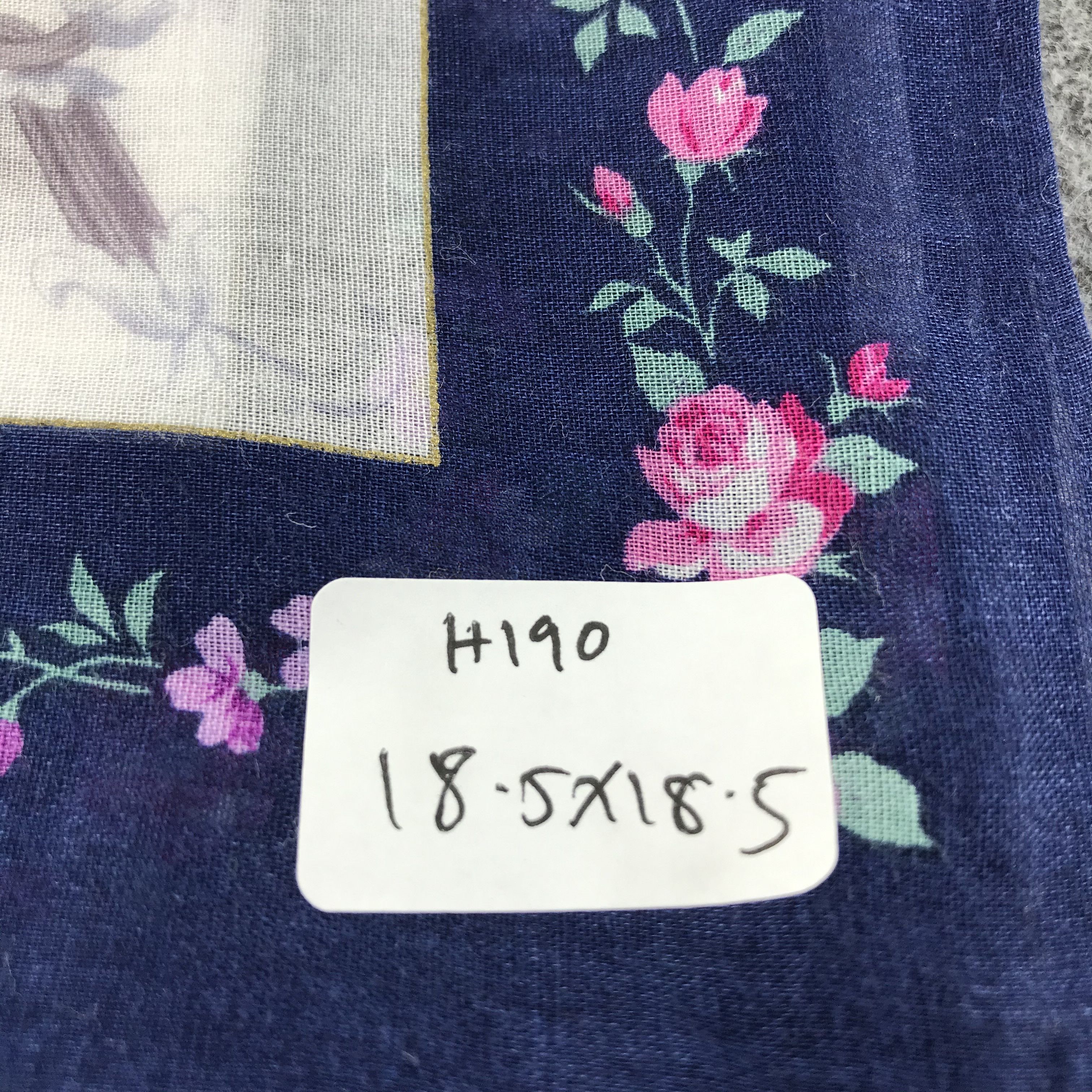 Christian Dior Monsieur Christian Dior Floral Handkerchief Neckerchief Bandana H190 Size ONE SIZE - 8 Thumbnail