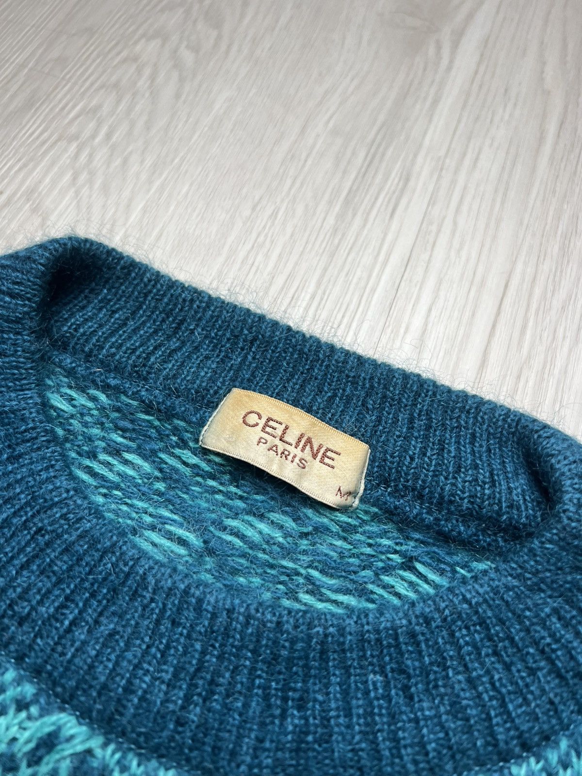 Celine Vintage 90s Celine Mohair Knit Size US M / EU 48-50 / 2 - 5 Thumbnail