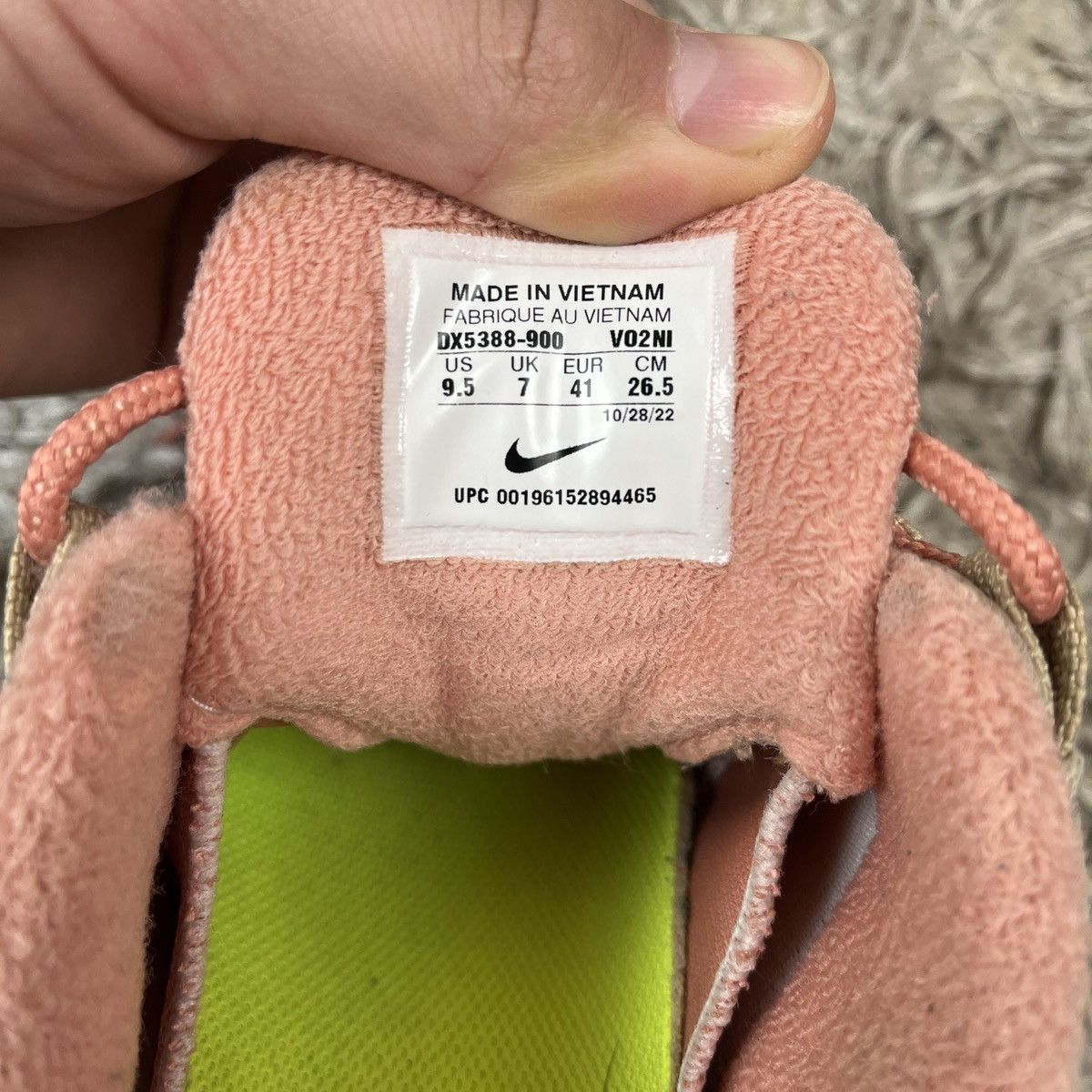 Nike Nike Air Max 95 ID Beige Pink drill Swag Y2k Sport Size US 9.5 / EU 42-43 - 14 Thumbnail