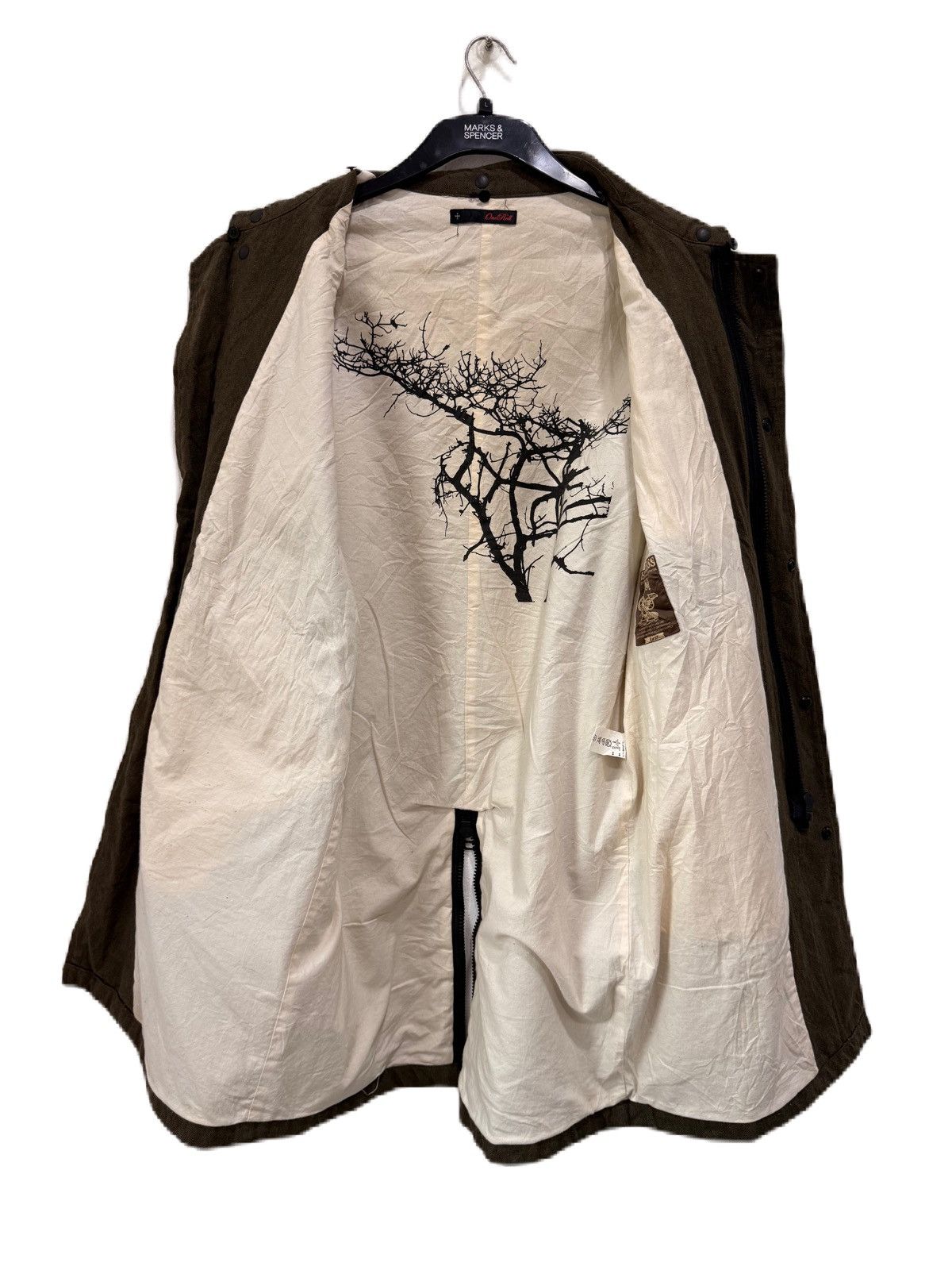 Le Grande Bleu (L.G.B.) JAPAN BRAND HOMLESS LONG JACKET WOOL ZIPPER OLIVE Size US M / EU 48-50 / 2 - 3 Thumbnail