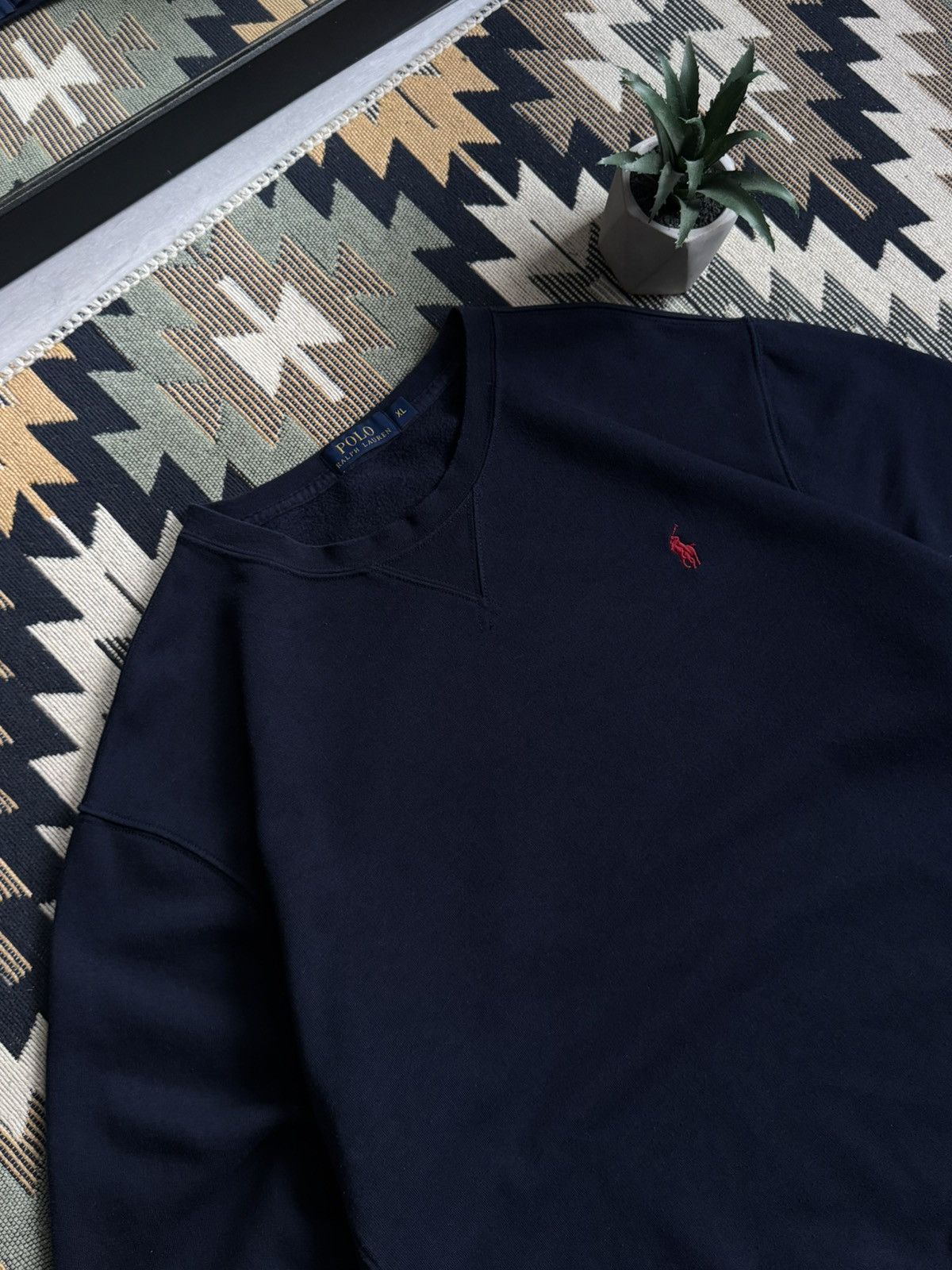 Polo Ralph Lauren Vintage Polo Ralph Lauren Navy Sweatshirt Size US XL / EU 56 / 4 - 4 Thumbnail