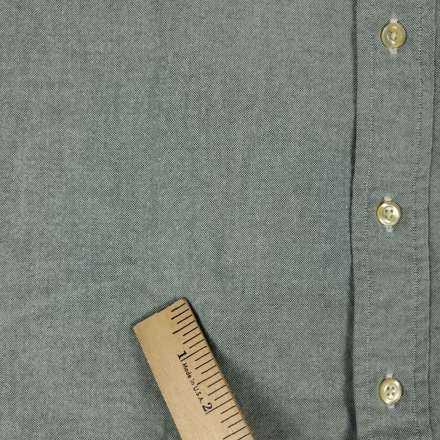 Tommy Hilfiger Tommy Hilfiger Dress Shirt Mens 16 Green Long Sleeve Button Up Classic Casual Size 42R - 4 Thumbnail