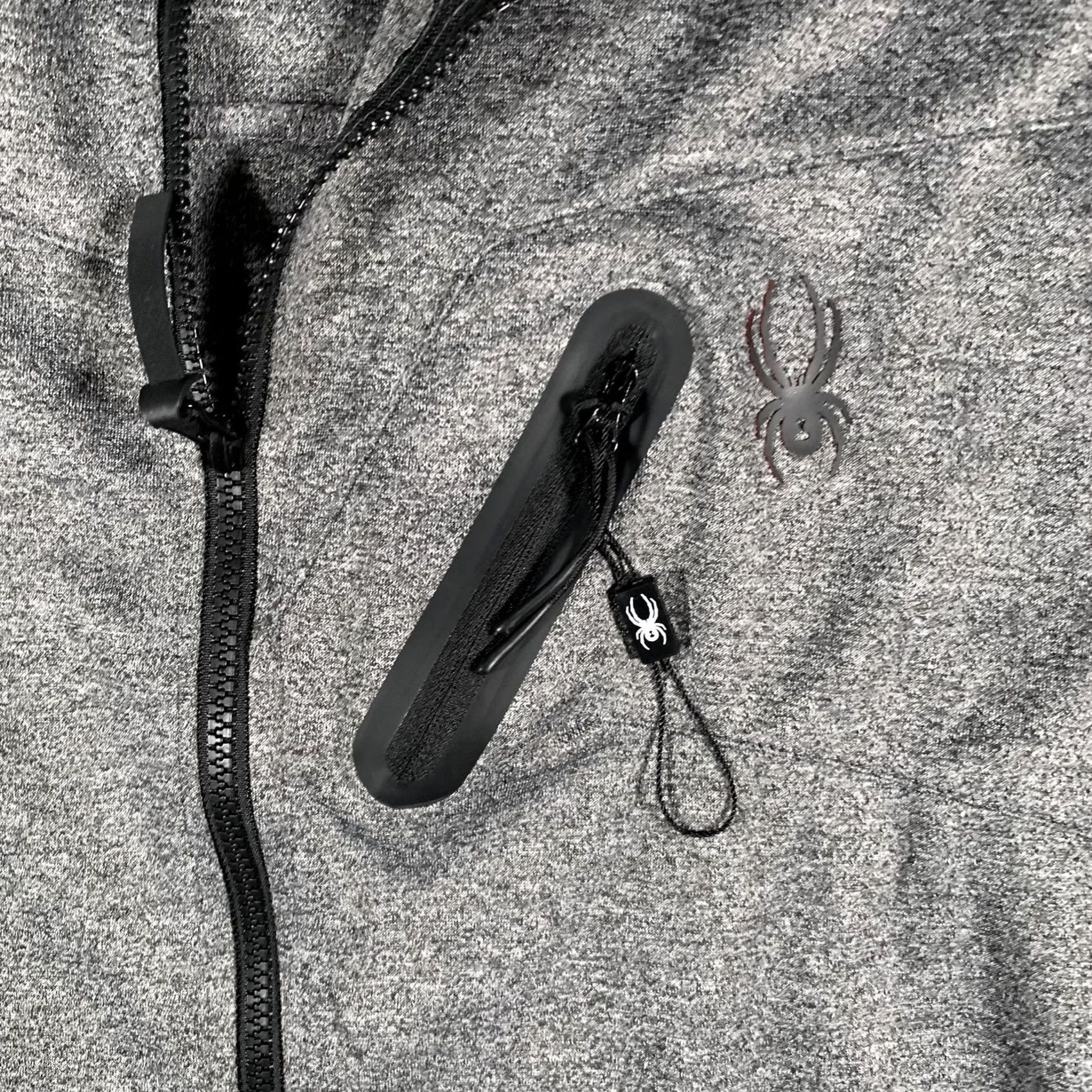 Spyder Spyder Active Jacket Mens Large Gray Full Zip Performance Fleece Pockets Size US L / EU 52-54 / 3 - 5 Thumbnail
