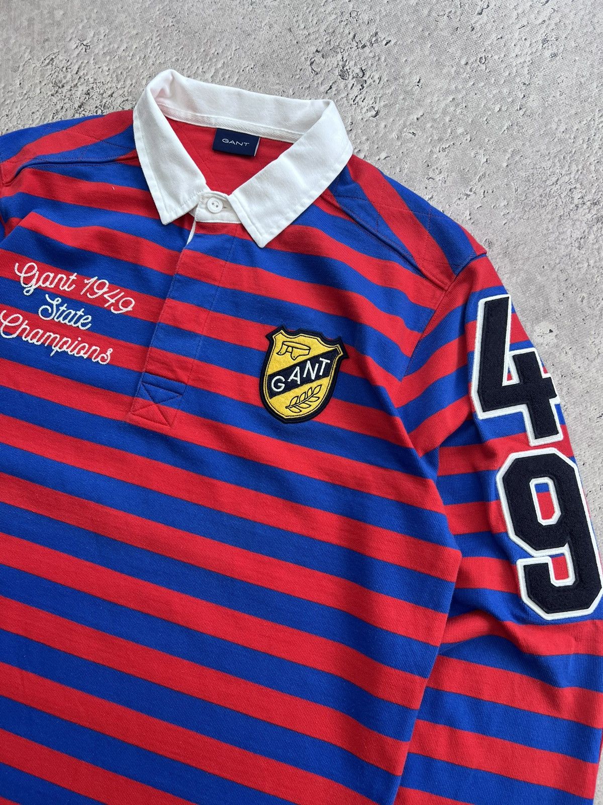 Gant × Vintage Vintage Gant Rugby Long Sleeve Polo RALPH 90s Size US XL / EU 56 / 4 - 7 Thumbnail