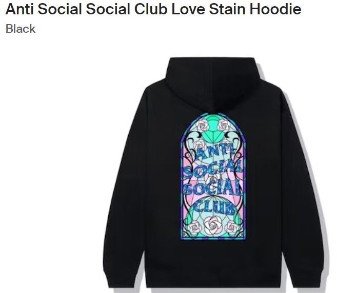 Anti Social Social Club Anti Social Social Club Love Stain Hoodie Size US XL / EU 56 / 4 - 4 Thumbnail
