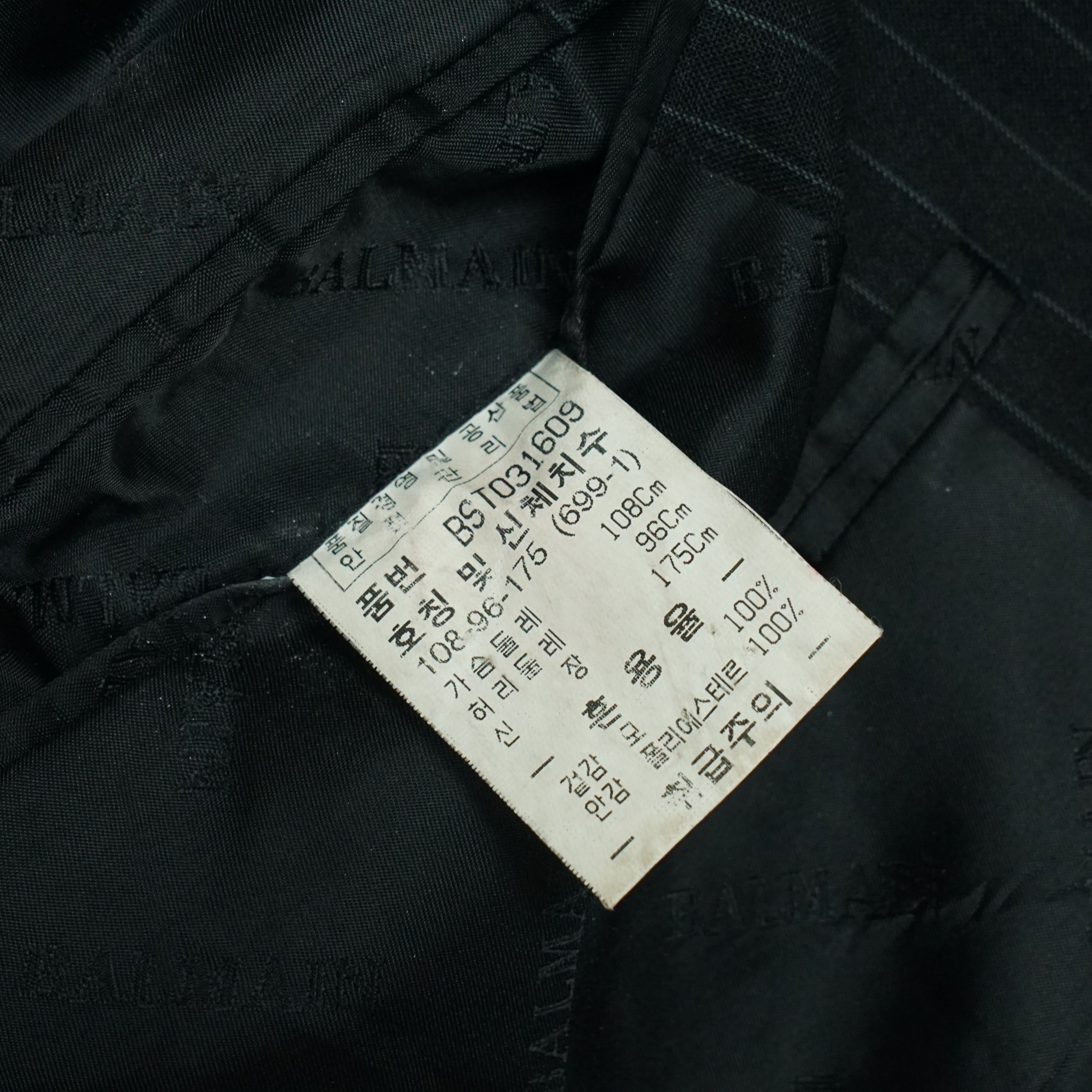 Balmain *NoTariff Balmain Pinstripe Blazer Size 40R - 8 Thumbnail