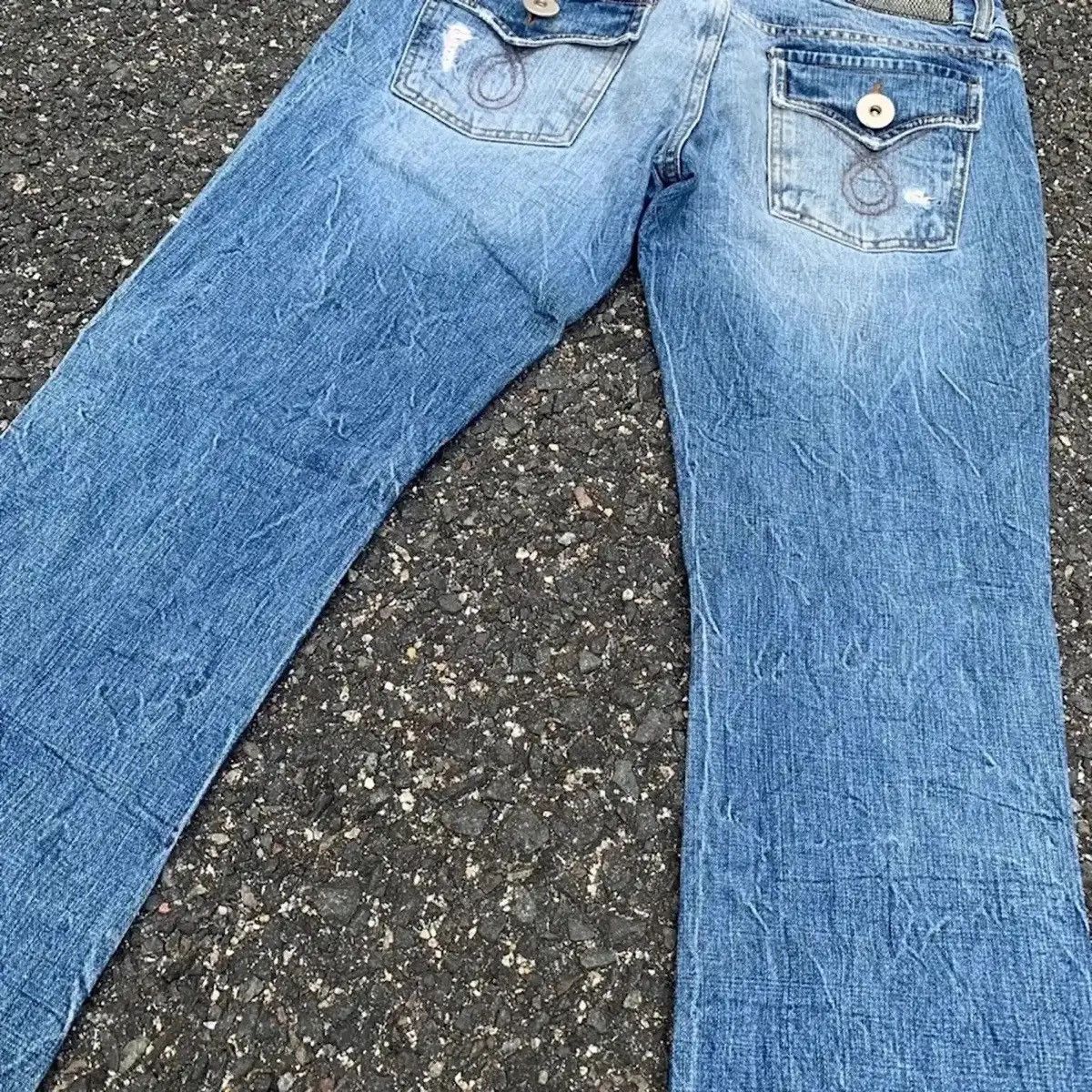Japanese Brand FLARE/BOOTCUT 💥 VINTAGE VENCE JEANS DISTRESSED DENIM PANTS Size US 28 / EU 44 - 15 Thumbnail