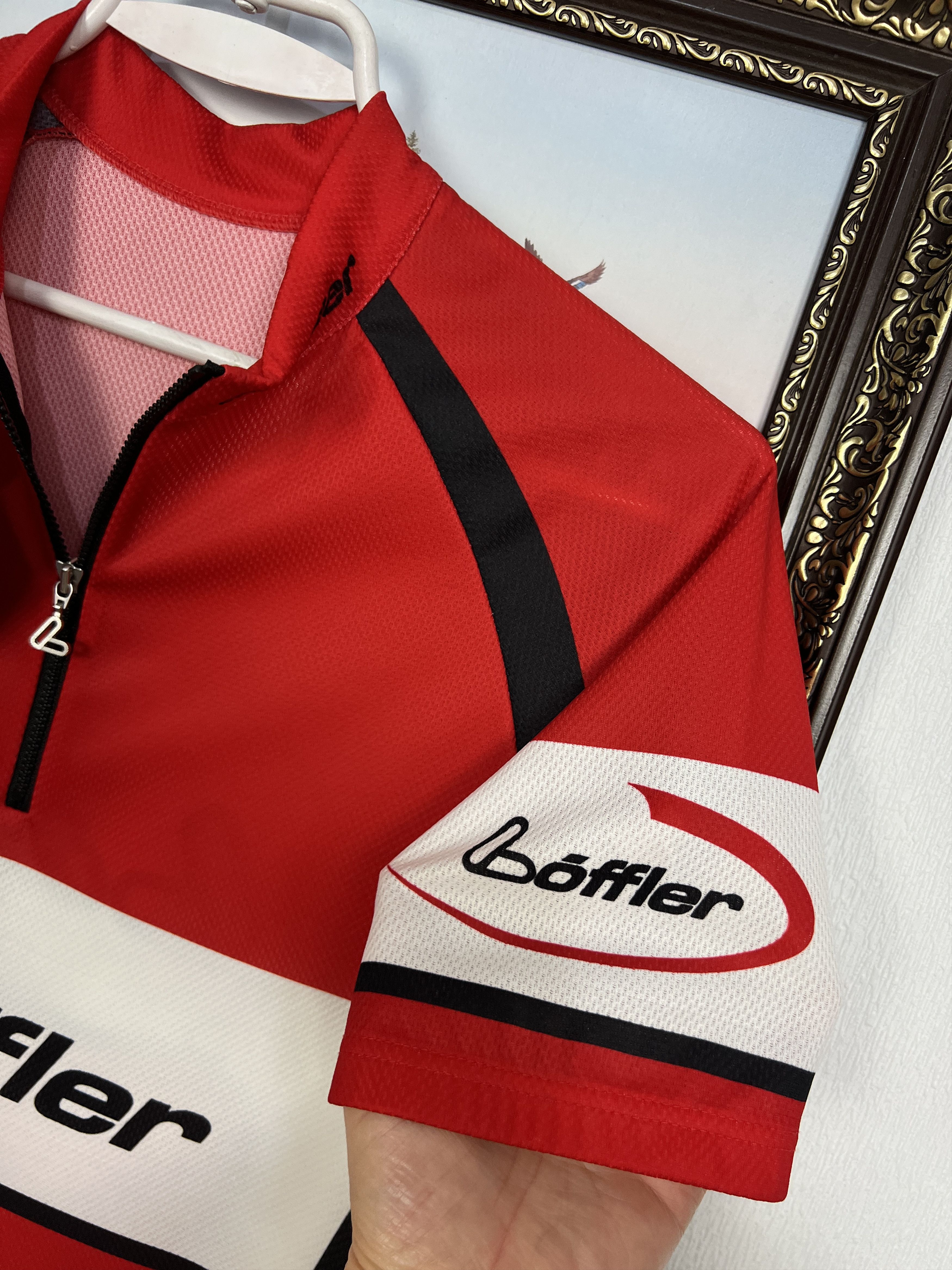 Vintage Loffler Cycling Jersey Red Shirt Sport Trikot Bike Rare Size US M / EU 48-50 / 2 - 4 Thumbnail