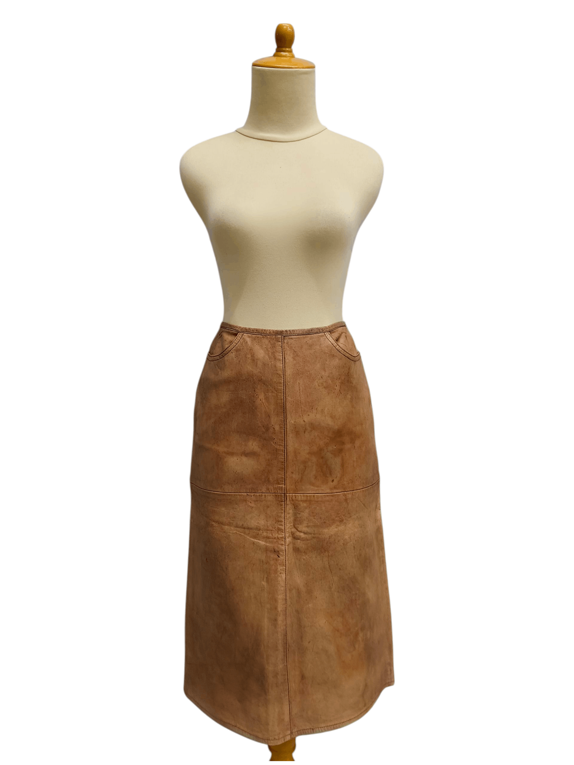 RARE 🇮🇹 Vtg Dessine Par Kondo Horsehide Midi Skirt