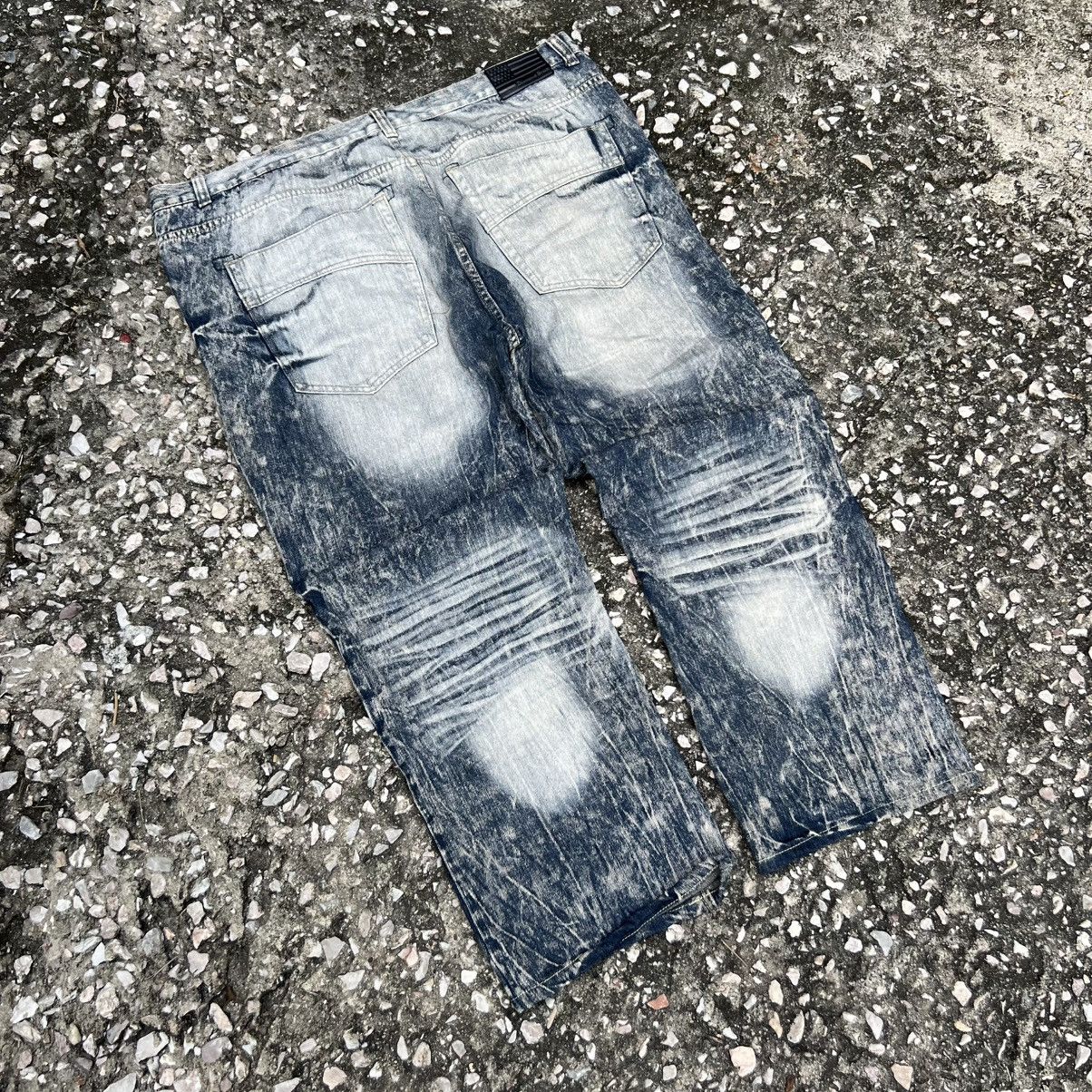 Japanese Brand “y2k style” HEAVY DISTRESSED ACID WASH JEANS Size US 43 - 9 Thumbnail